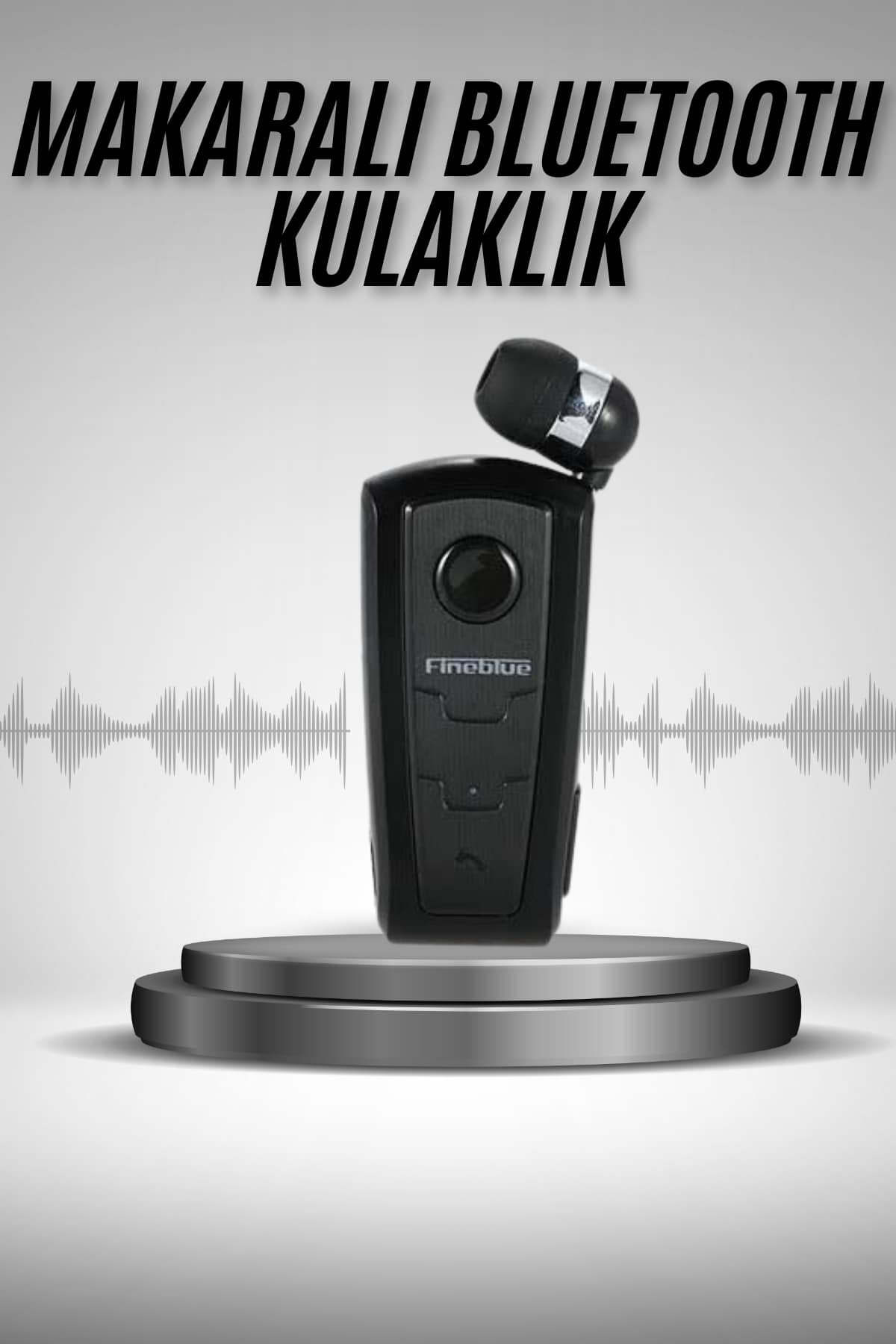 Makaralı Bluetooth Kulakiçi Yaka Kulaklığı Kablosuz Kulaklık - Lisinya