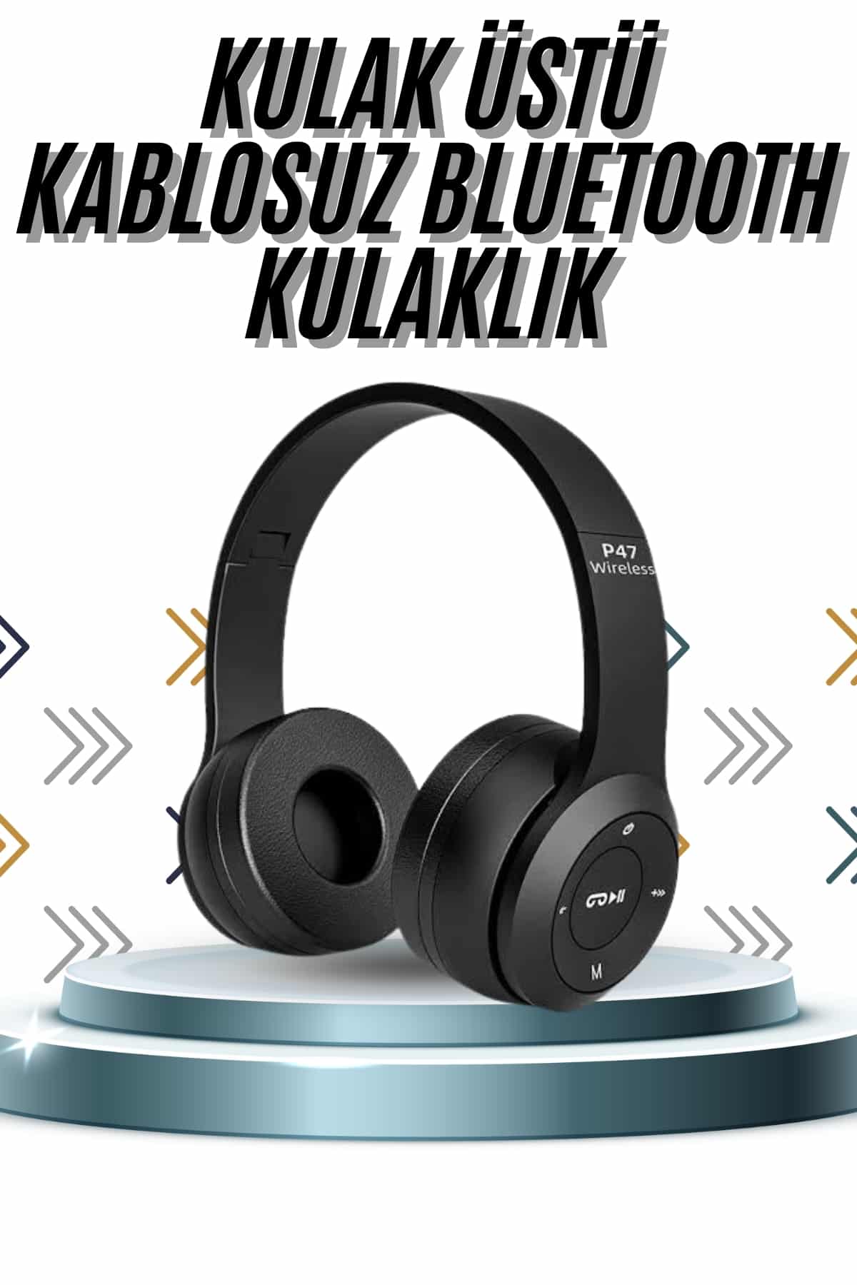 Kulak Üstü Bluetooth Kulaklık Yüksek Ses Kaliteli Ayarlanabilir - Lisinya
