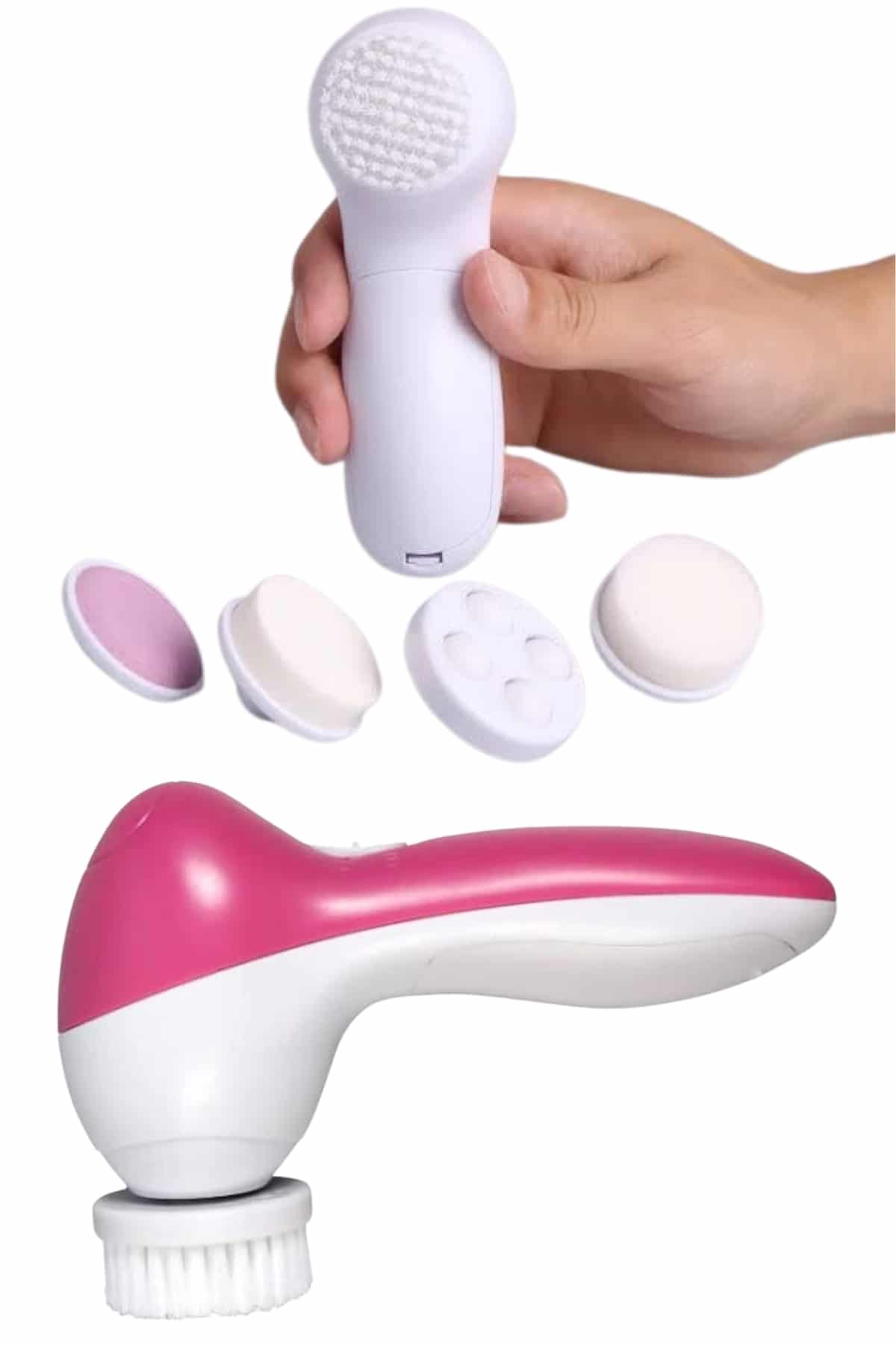 5 Başlıklı Titreşimli Cilt Temizleme Seti Canlandırıcı ve Onarıcı - Lisinya