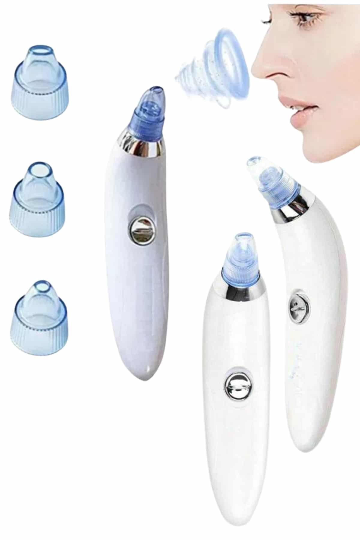 Siyah Nokta Temizleme Cihazı 4 Başlıklı Vakumlu Pilli Ölü Deri Arındırma - Lisinya