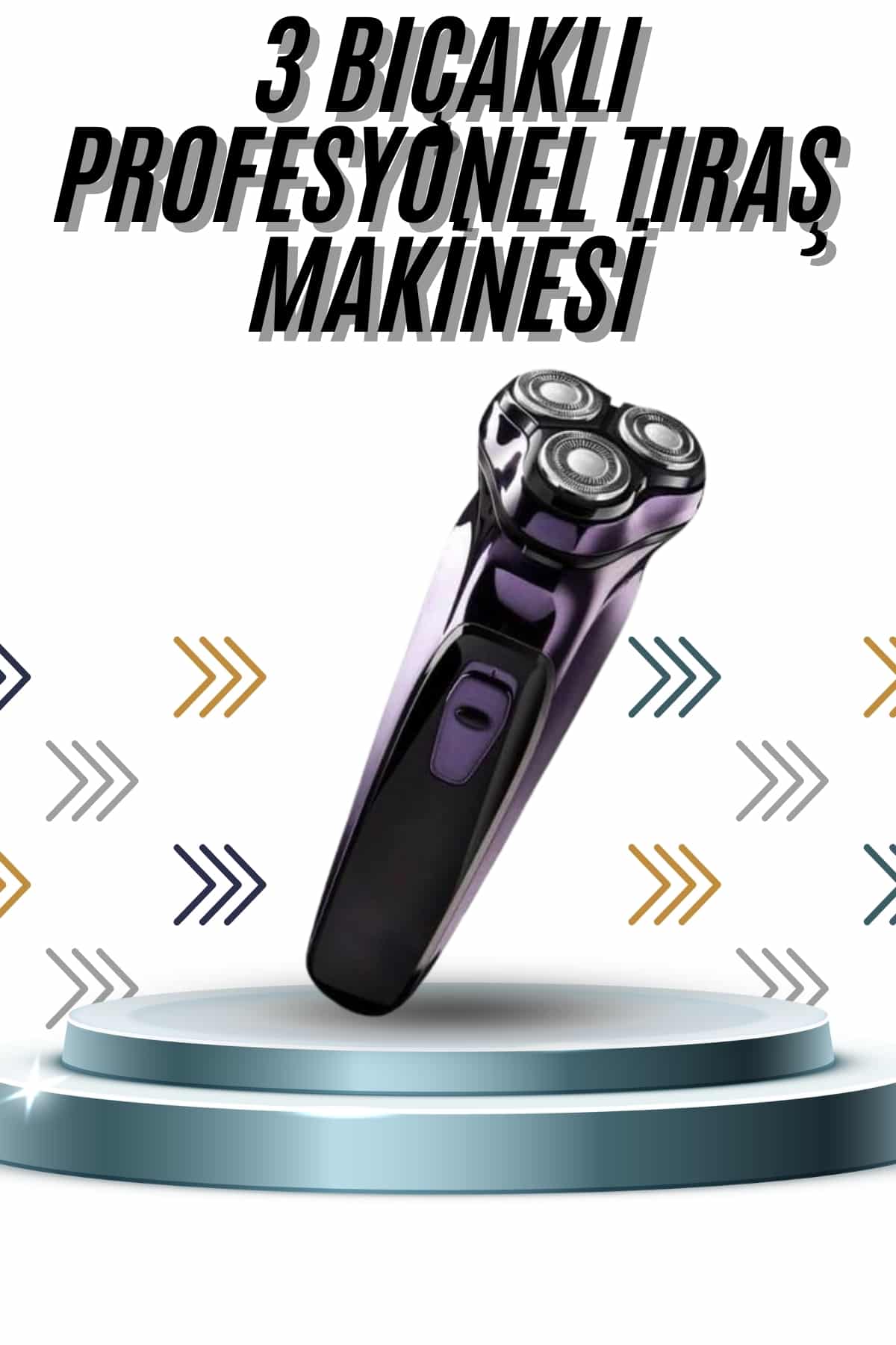Günlük Kullanıma Uygun Profesyonel Tıraş Makinesi Döner Başlıklı - Lisinya