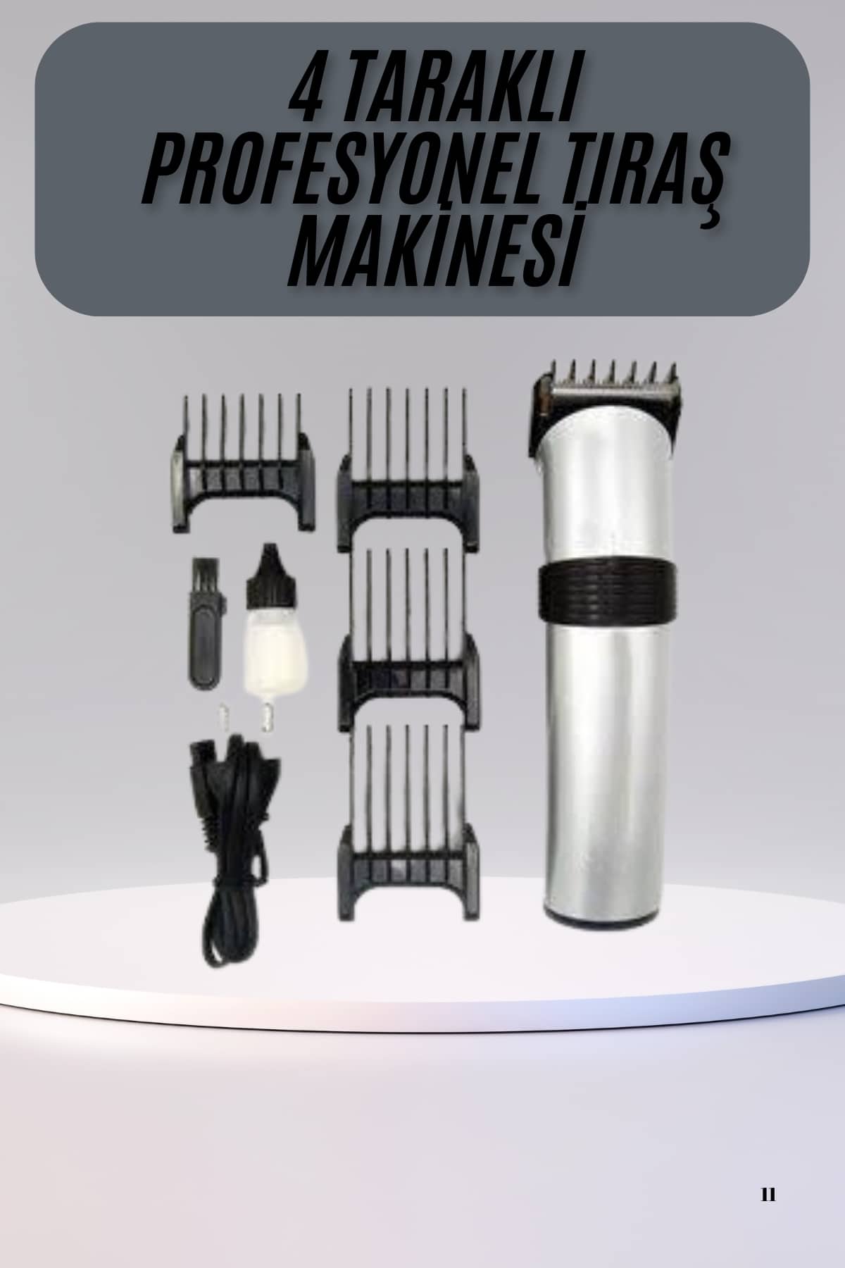 Hassas Ciltlere Özel Saç Sakal ve Vücut Kuaför Tipi Şarjlı Tıraş Makinesi - Lisinya