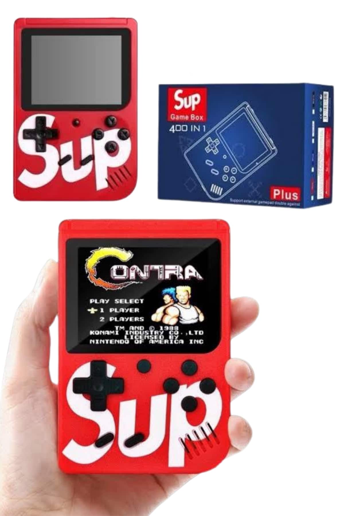 Çocuklara Özel Taşınabilir Sup El Atarisi 400 Oyunlu Nostaljik Oyun Konsolu - Lisinya Çocuklara Özel Taşınabilir Sup El Atarisi 400 Oyunlu Nostaljik Oyun Konsolu - Lisinya