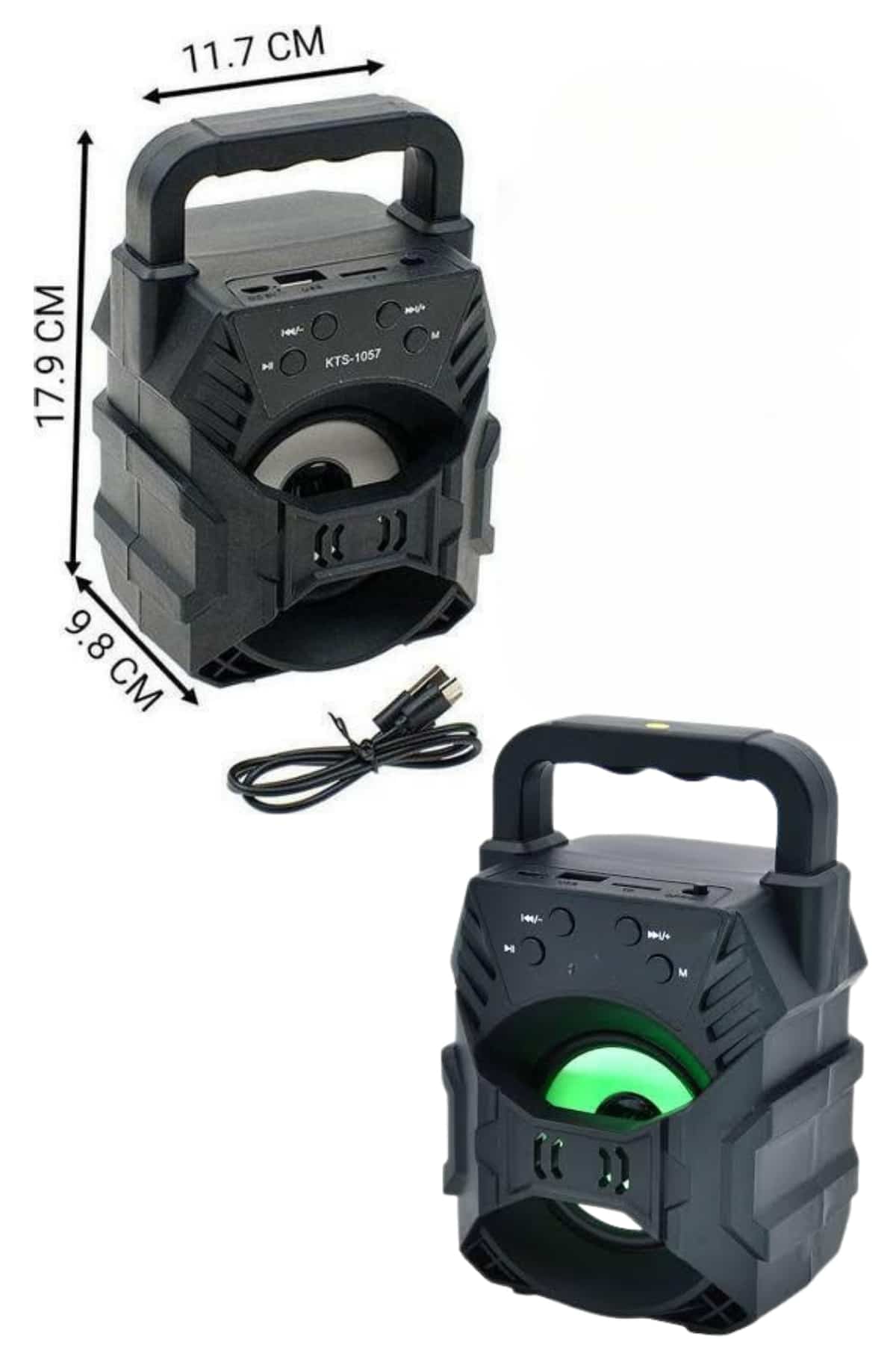 Kablosuz Bluetooth Hoparlör Ses Bombası RGB Işıklı Taşınabilir Yüksek Ses Kaliteli - Lisinya