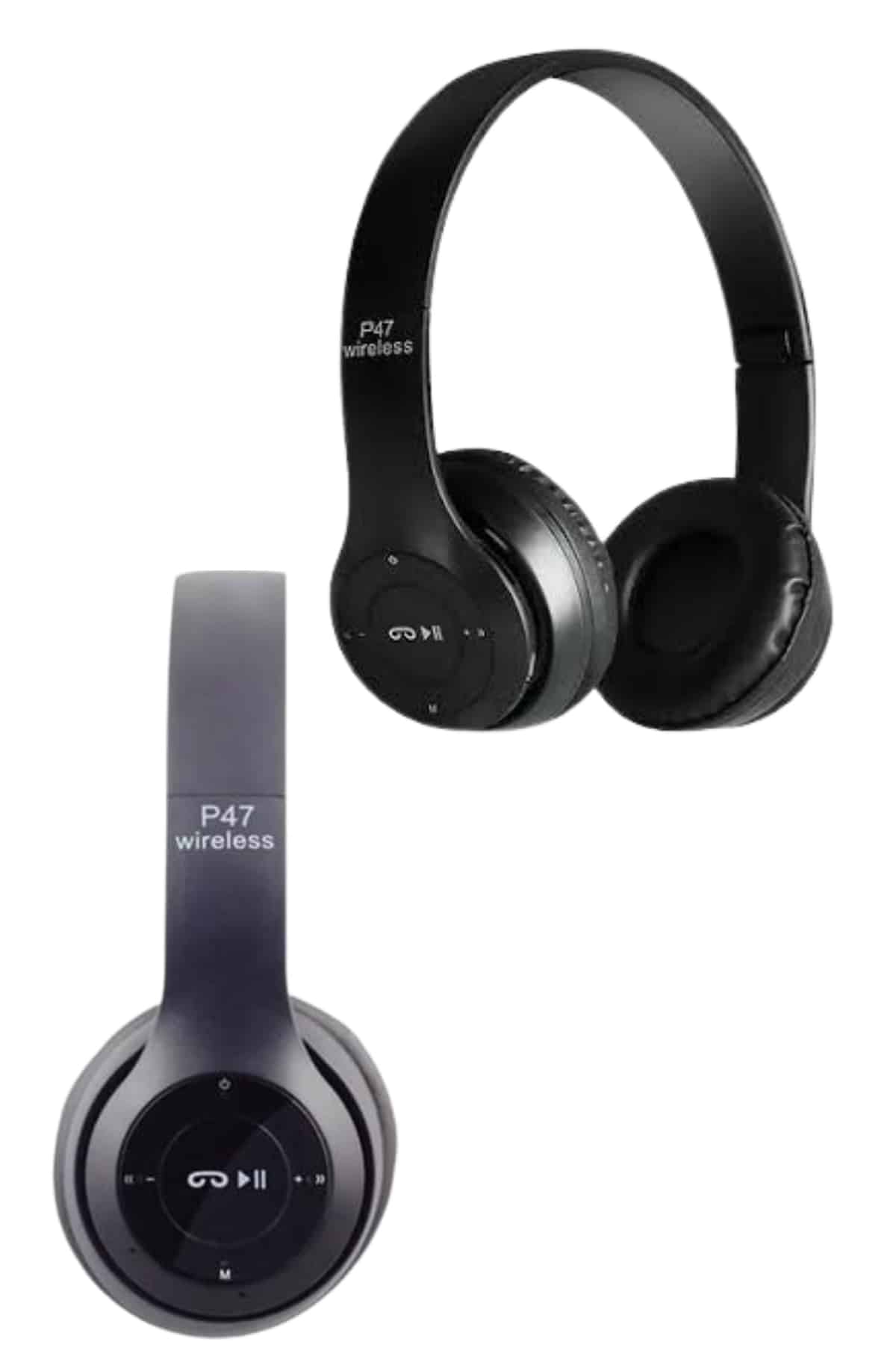 Bluetooth Kablosuz Kulaklık Siyah Wireless 5.0 Kulak Üstü Uzun Pil Ömrü - Lisinya