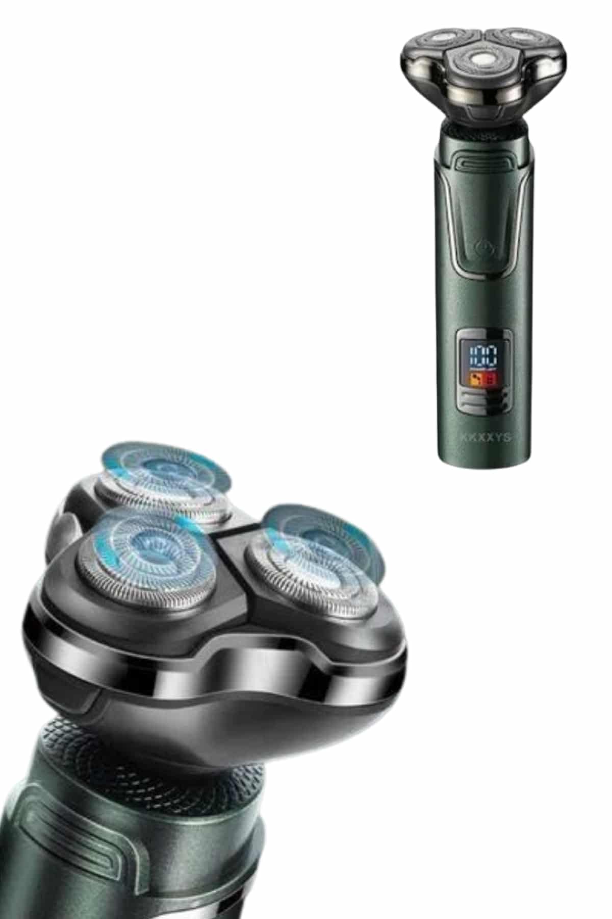 Dijital Göstergeli 3 Başlıklı Tıraş Makinesi Islak Kuru Lazer Öncesi Günlük - Lisinya