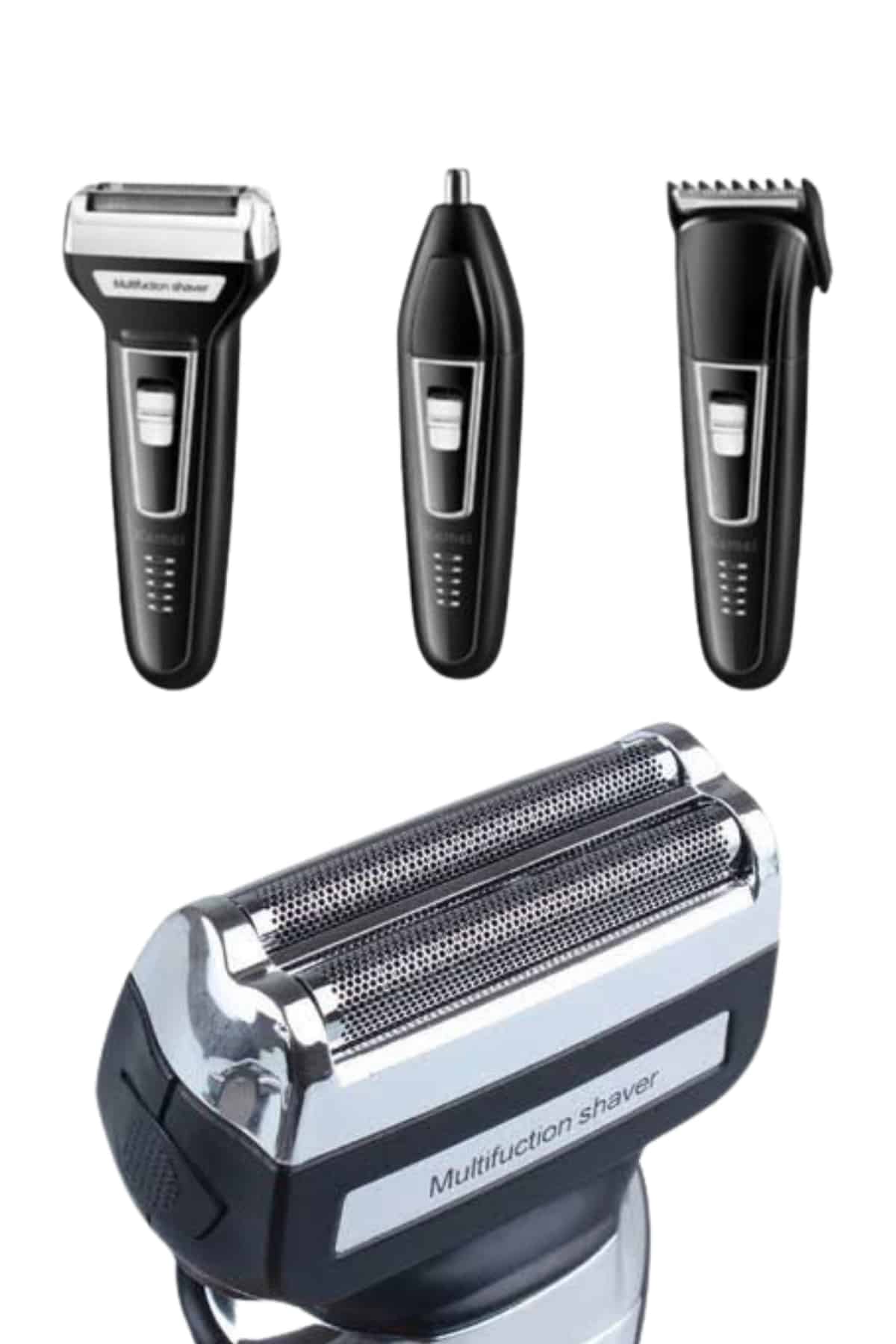 Kulak Burun Kıl Kesme Ense Yanak Tıraş Seti 3 Başlıklı Profesyonel - Lisinya