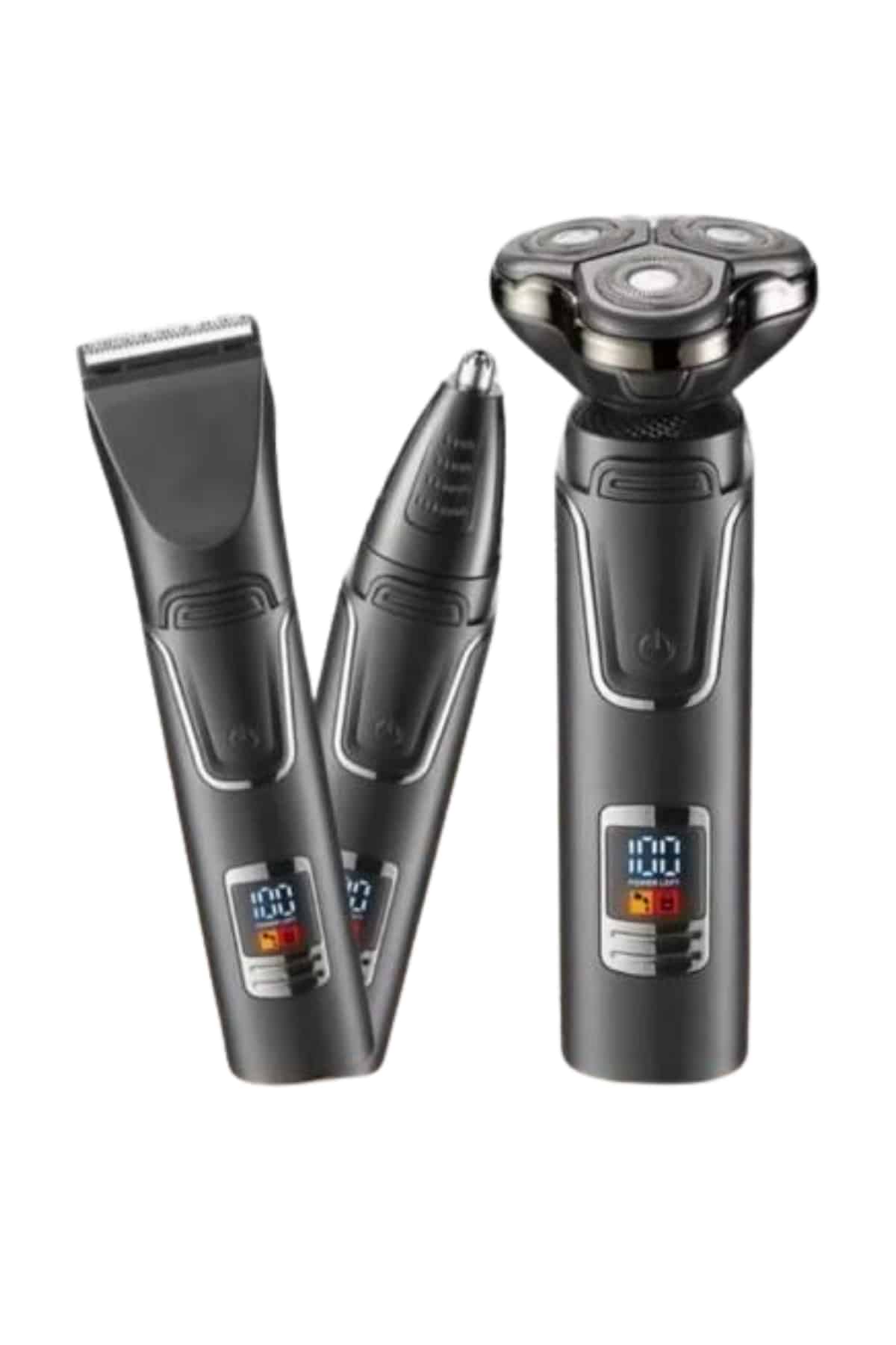Dijital Göstergeli 3 Başlıklı Tıraş Makinesi Islak Kuru Lazer Öncesi Günlük - Lisinya