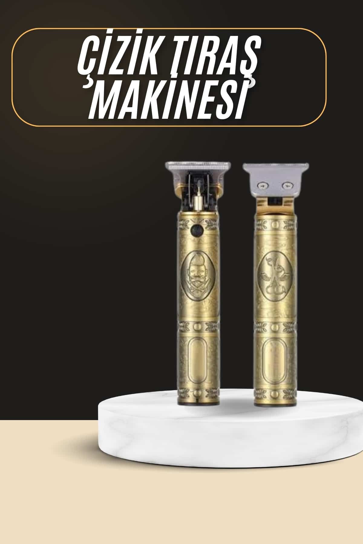 Tıraş Makinesi Şarjlı Çizik Tıraş Paslanmaz Çelik Bıçaklı 4 Taraklı - Lisinya