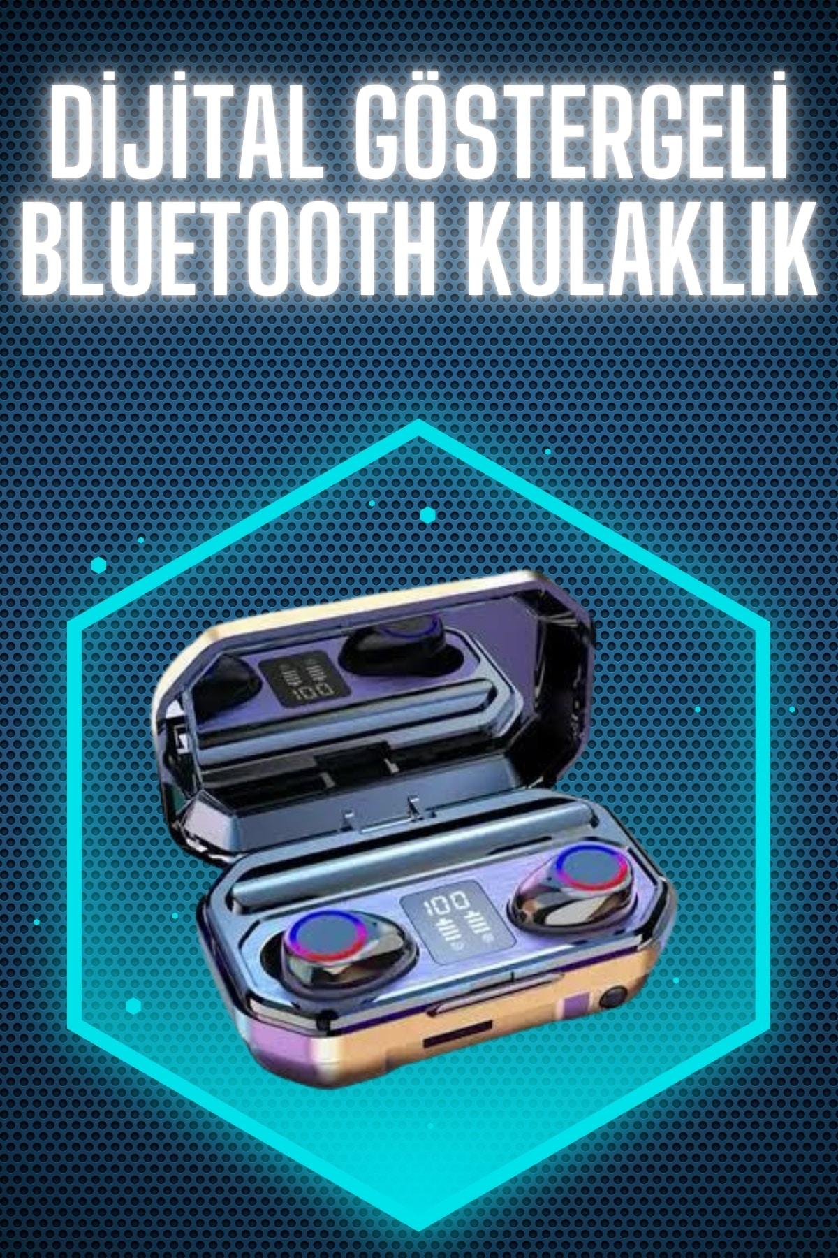 Bluetooth Kulaklık Android ve İOS Uyumlu ANC Özellikli Dijital Şarj Göstergeli - Lisinya