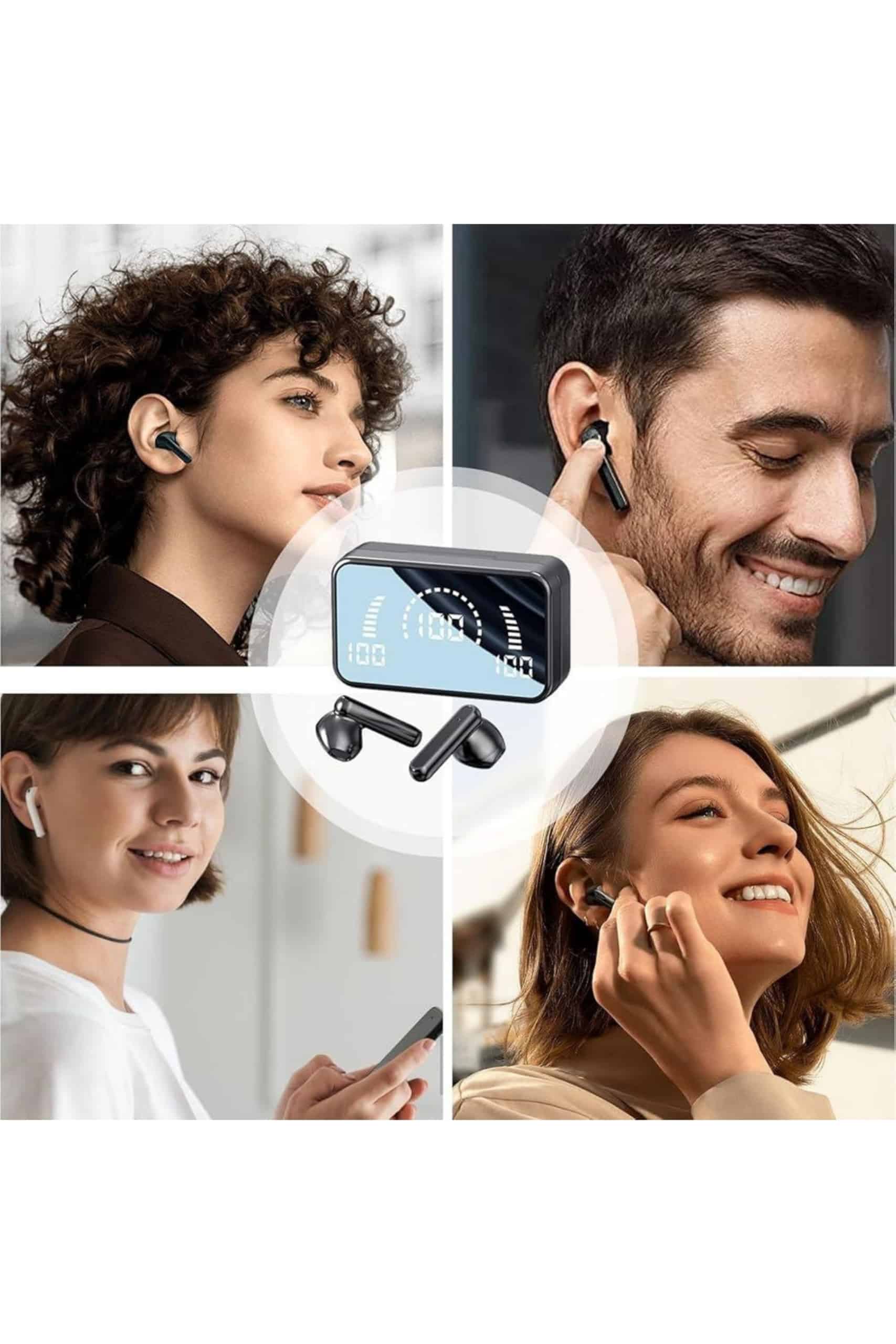 İos Android Uyumlu Bluetooth Kulaklık Kablosuz Kulaklık Yüksek Basslı - Lisinya