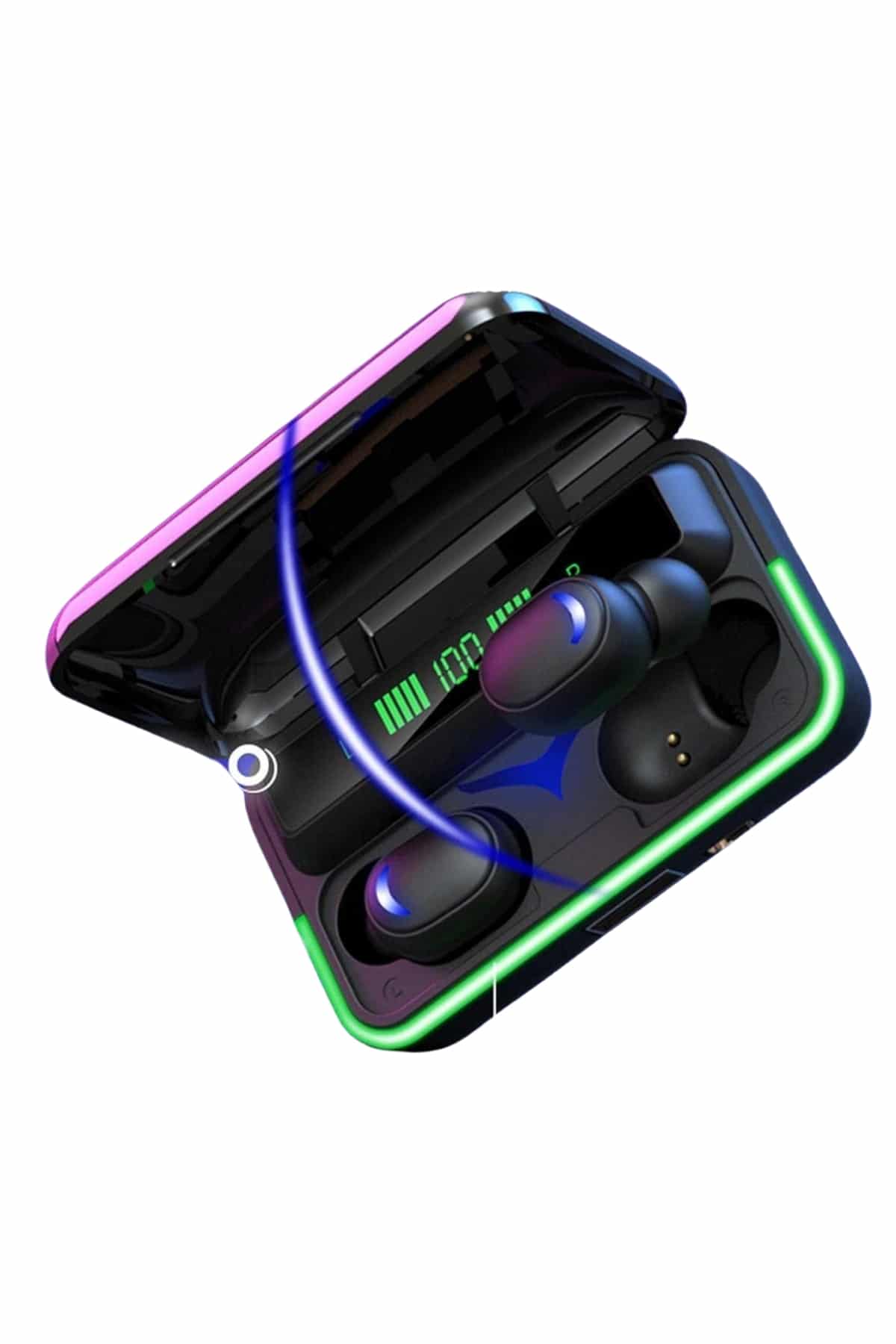 Extra Bass Kablosuz Kulaklık Işıklı Bluetooth Kulaklık Powerbank Özellikli - Lisinya