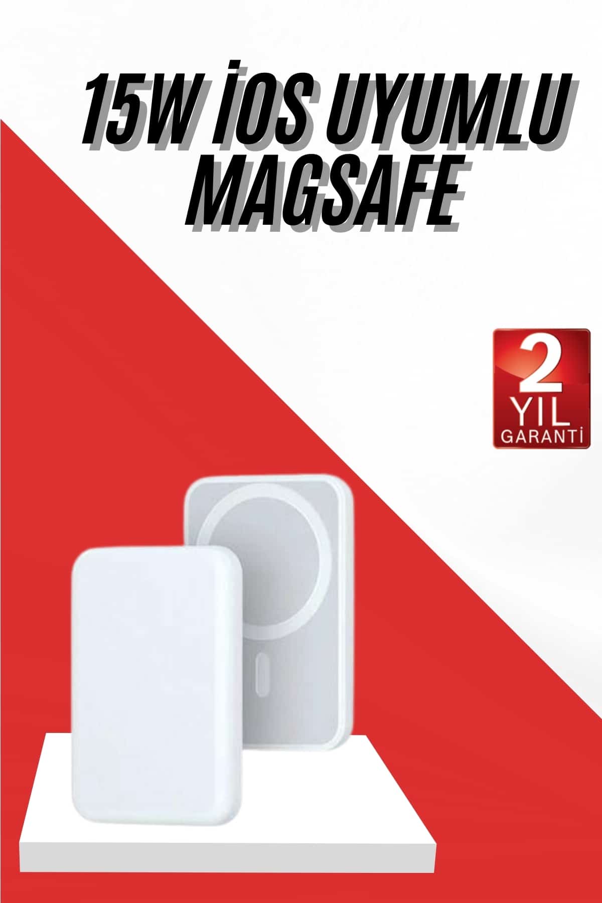 İOS Uyumlu Magsafe Kablosuz 15w Şarj Powerbank Magesafe - Lisinya