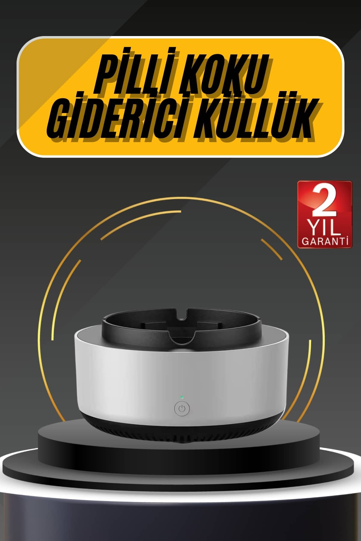 Kül Tablası Hava Temizleyici Araç Akıllı Küllük Duman Temizleyici - Lisinya