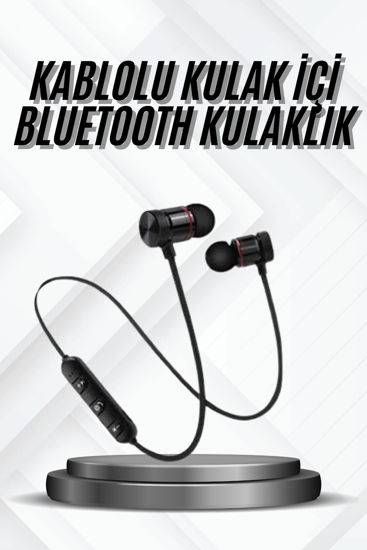 Bluetooth Bağlantılı Kablolu Mıknatıslı Sport Kulaklık - Lisinya
