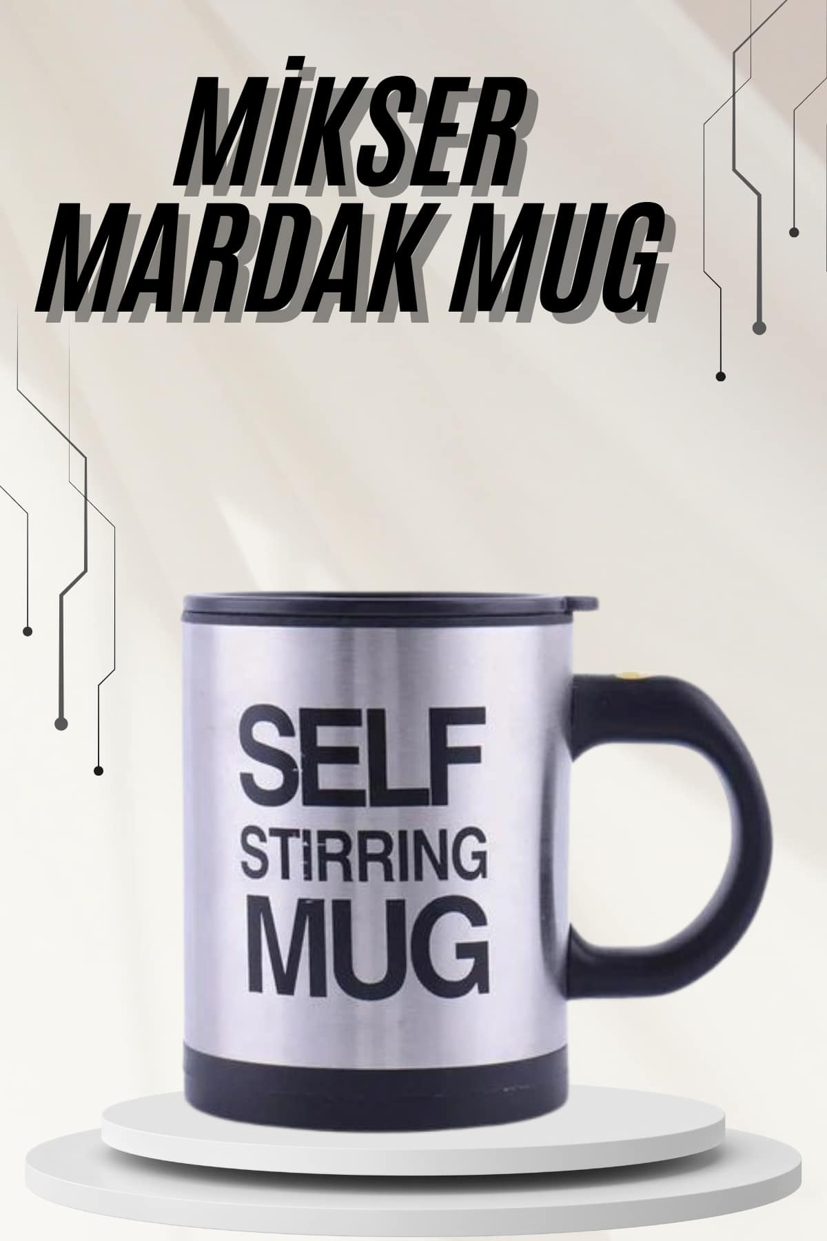 Karıştırıcı Özellikli Mikser Kupa Bardak Termos Bardak - Lisinya