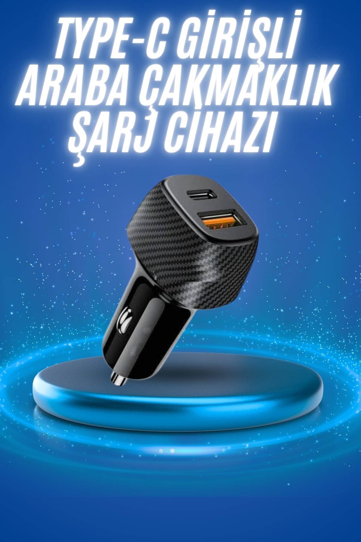 38W Oto Çakmaklık Araç Içi Şarj Cihazı Hızlı Şarj Uzun Ömürlü - Lisinya