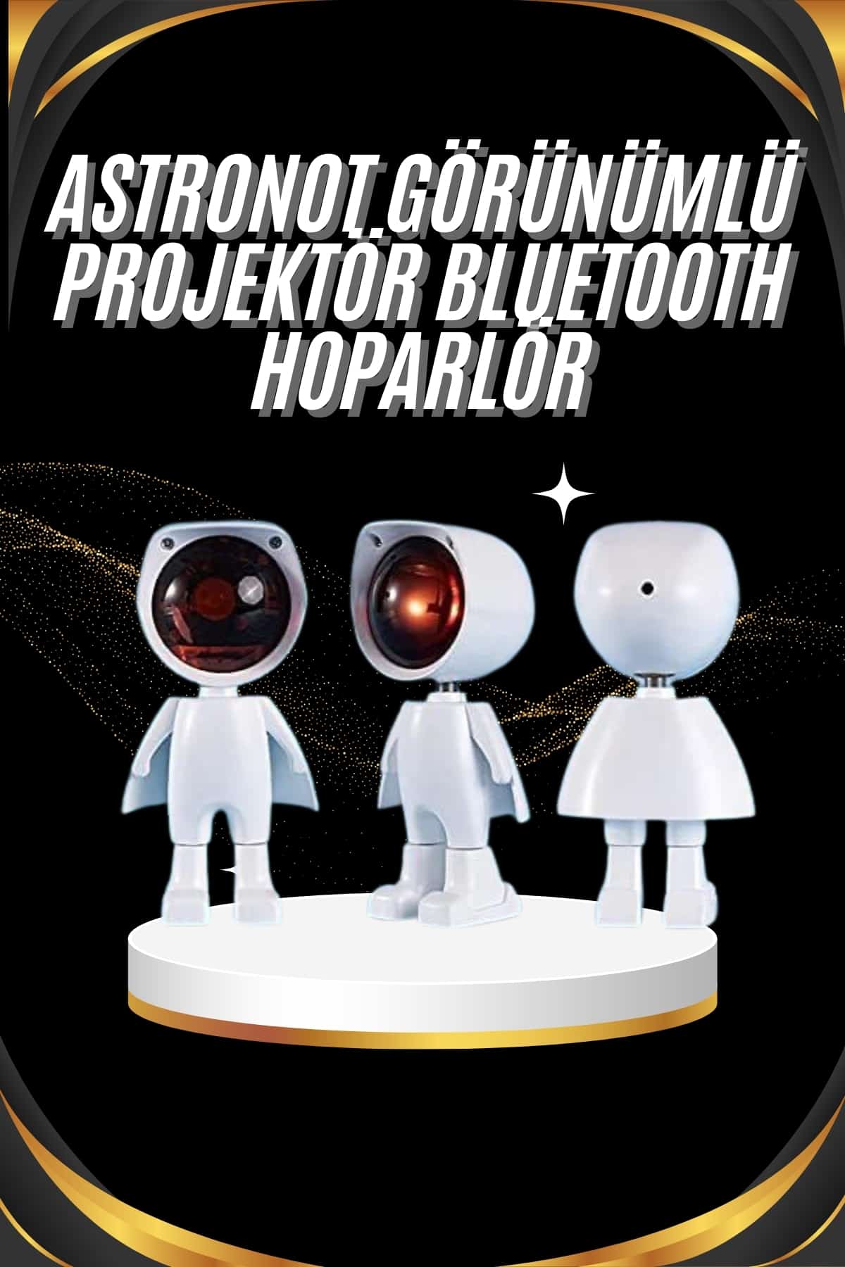 Gün Batımı Projektör Lamba Astronot Görünümlü Dekoratif Masa Lambası - Lisinya