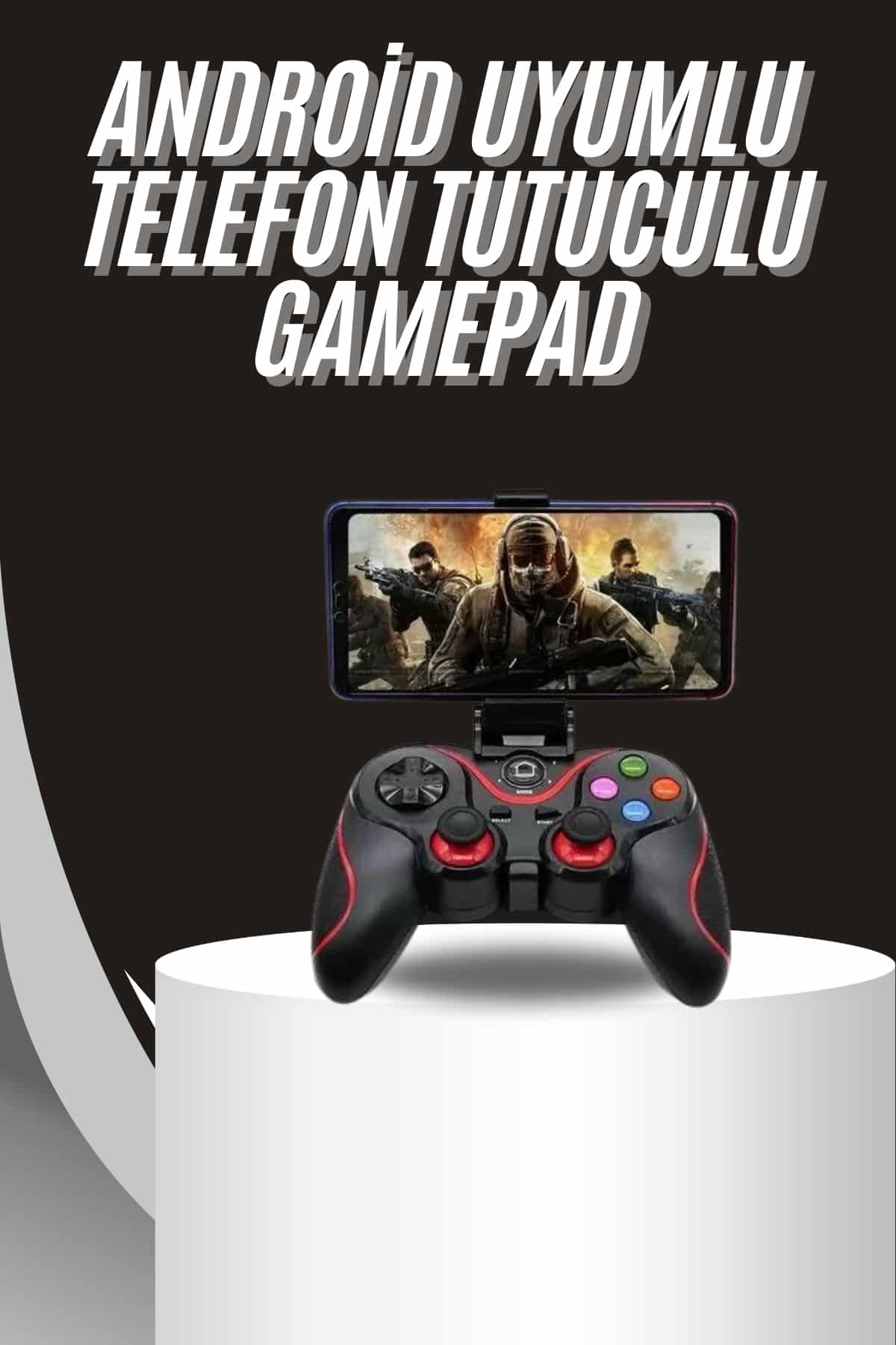 Kablosuz Oyun Kolu Bluetooth Joystick Gamepad Android Uyumlu - Lisinya