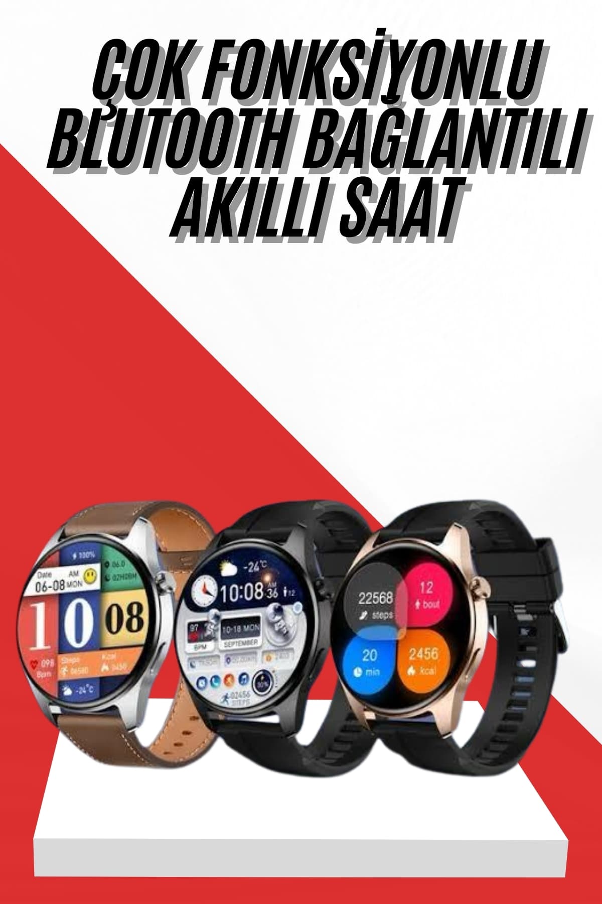 Akıllı Saat 1.5 Inç Amoled Ekran Çift Kordonlu GPS NFC Uyumlu - Lisinya