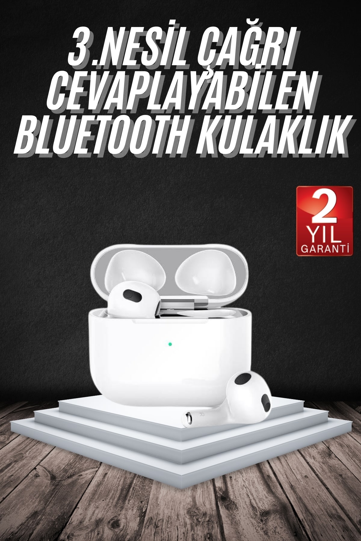 Bluetooth Kulaklık 3. Nesil Ios Android Uyumlu Yeni Nesil Wireless Charge - Lisinya