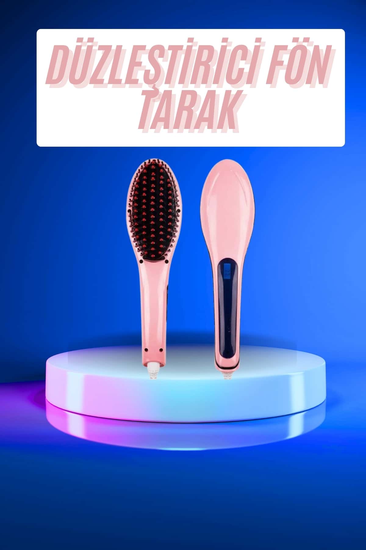 Saç Düzleştirici Tarak Dijital Göstergeli Seramik Kaplama Sıkı Dişli - Lisinya