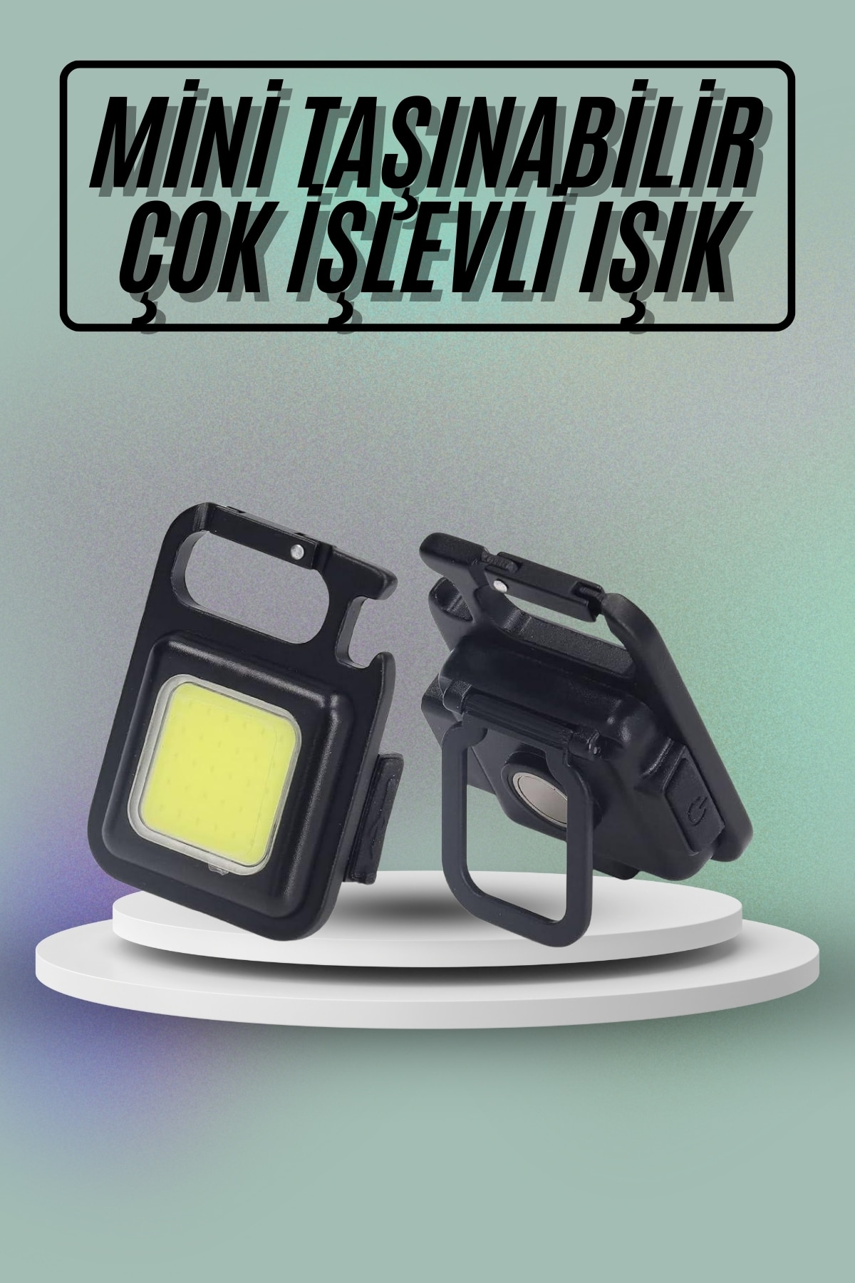 Mıknatıslı Parlak Led Işık 3 Fonksiyonlu Şarj edilebilir Ledli Mini Taşınabilir - Lisinya