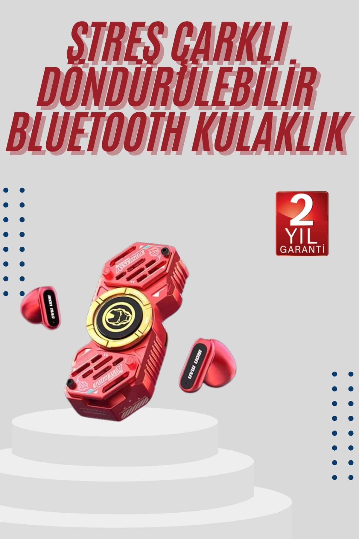 Bluetooth Kulaklık Stres Çarkı ANC Özellikli Gaming Kulaklık - Lisinya