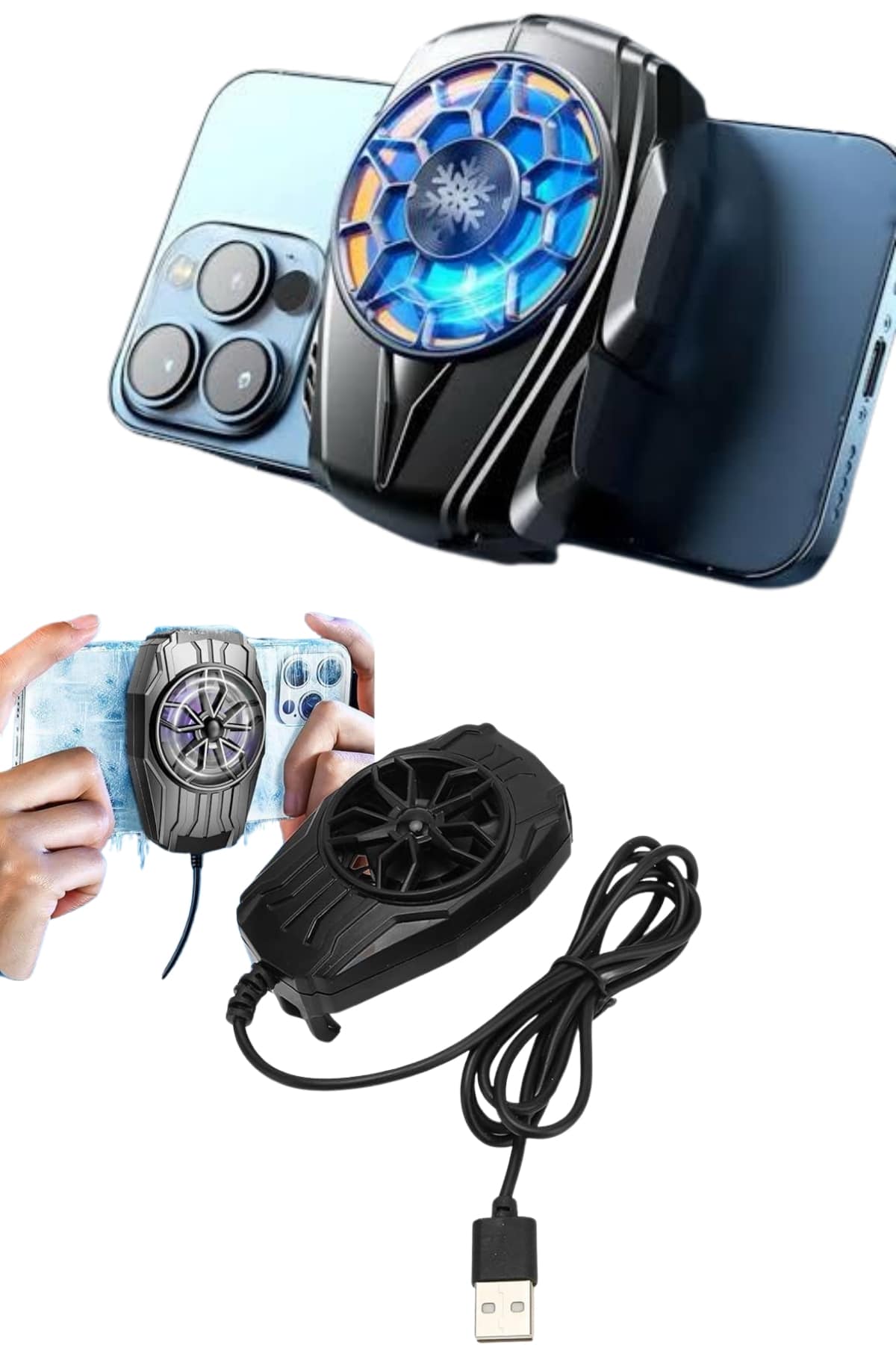 Telefon Soğutucu Fan Güçlü Motor Radyatör Cep Telefon Soğutma - Lisinya