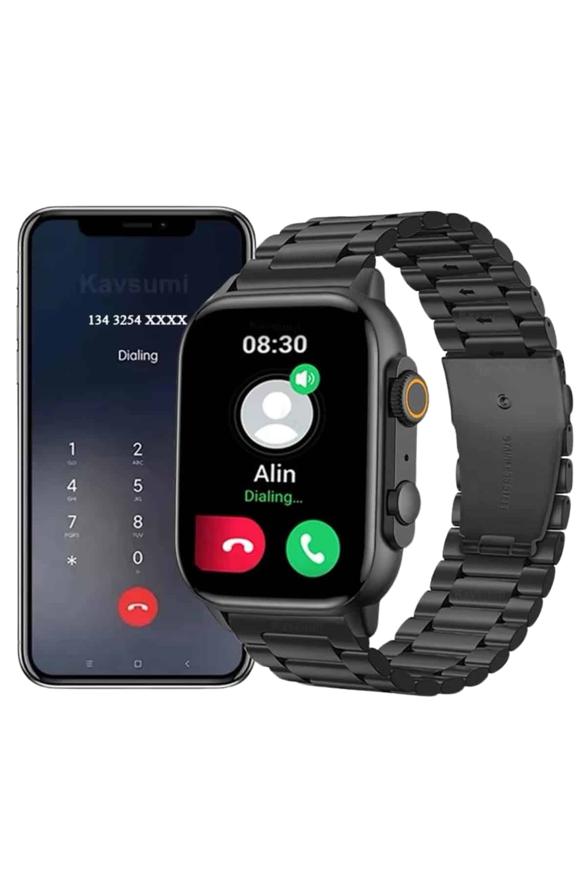 Akıllı Saat Arama Konuşma GPS ve NFC Özelliği 3 Kordonlu Amoled Ekran - Lisinya Akıllı Saat Arama Konuşma GPS ve NFC Özelliği 3 Kordonlu Amoled Ekran - Lisinya