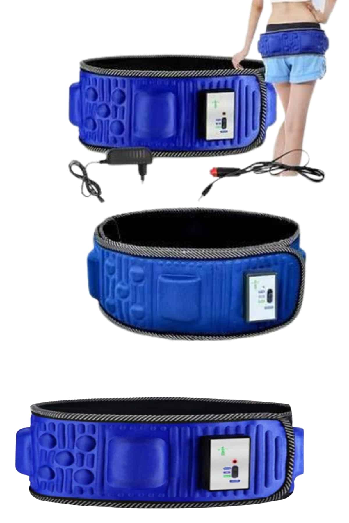 Göbek İnceltme Kemeri Kas Gevşetici Masaj Aleti Titreşimli Masaj Kemeri - Lisinya