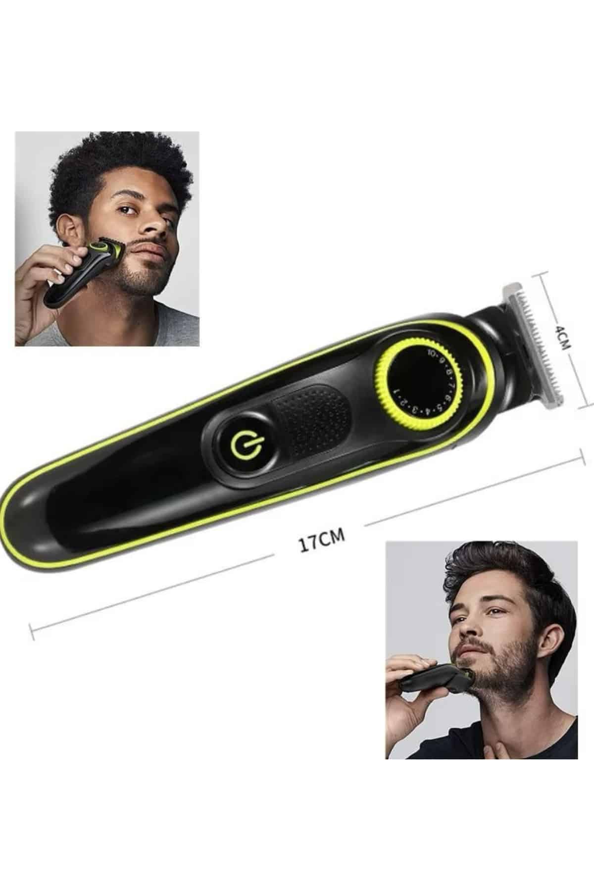 Unısex Çok Fonksiyonlu Bakım Seti Led Göstergeli Tıraş Makinesi Saç Sakal Vücut - Lisinya