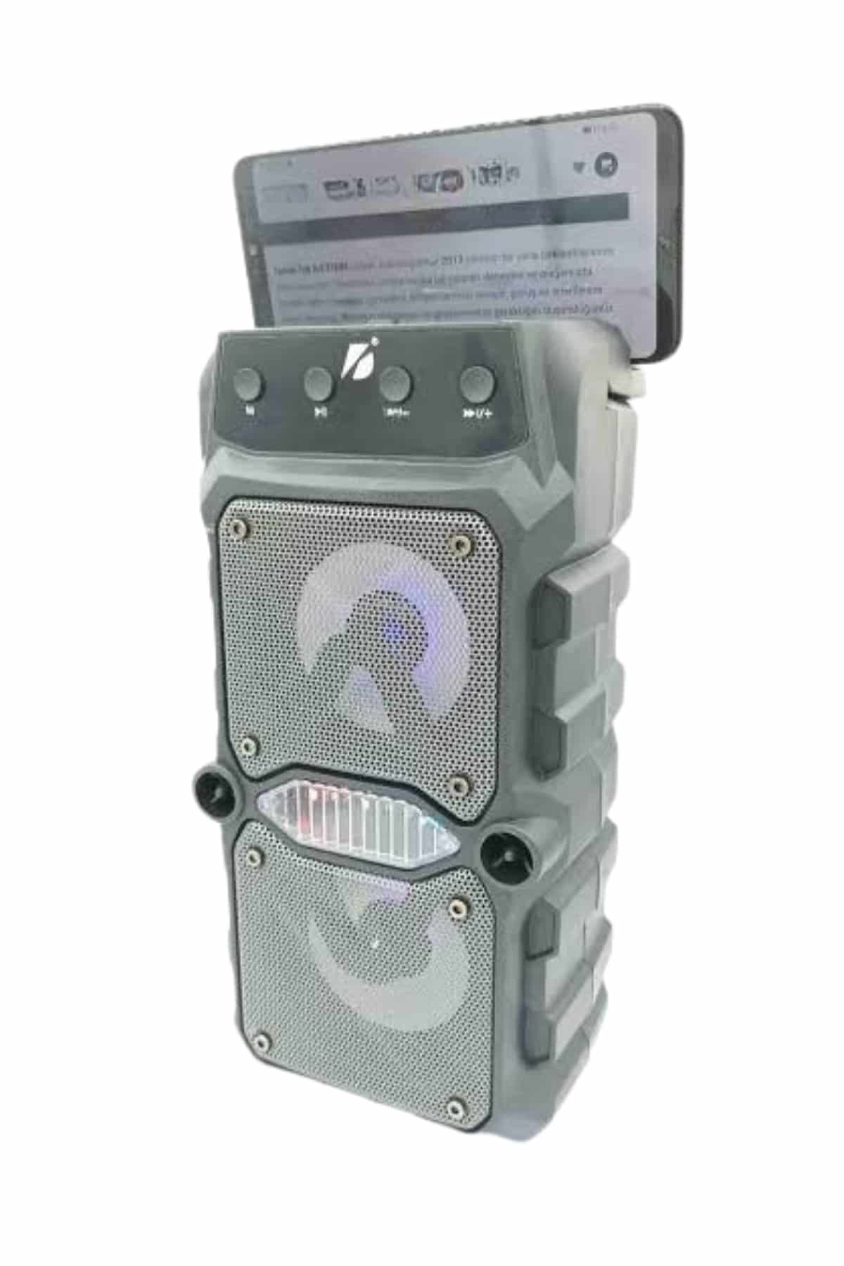 Çift Çıkışlı Güçlü Bataryalı Kablosuz Yüksek Ses Kaliteli Bluetooth Hoparlör - Lisinya