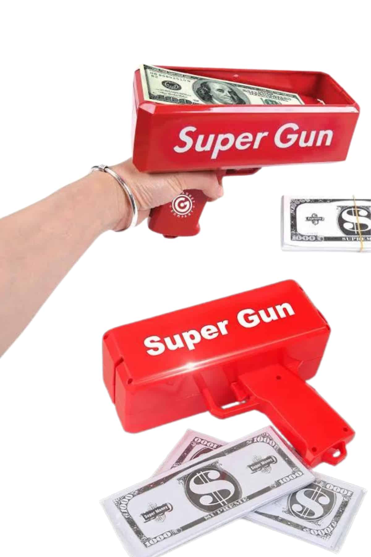 Para Dolar Saçma Para Atma Tabancası Otomatik Kırmızı Oyuncak - Lisinya Para Dolar Saçma Para Atma Tabancası Otomatik Kırmızı Oyuncak - Lisinya