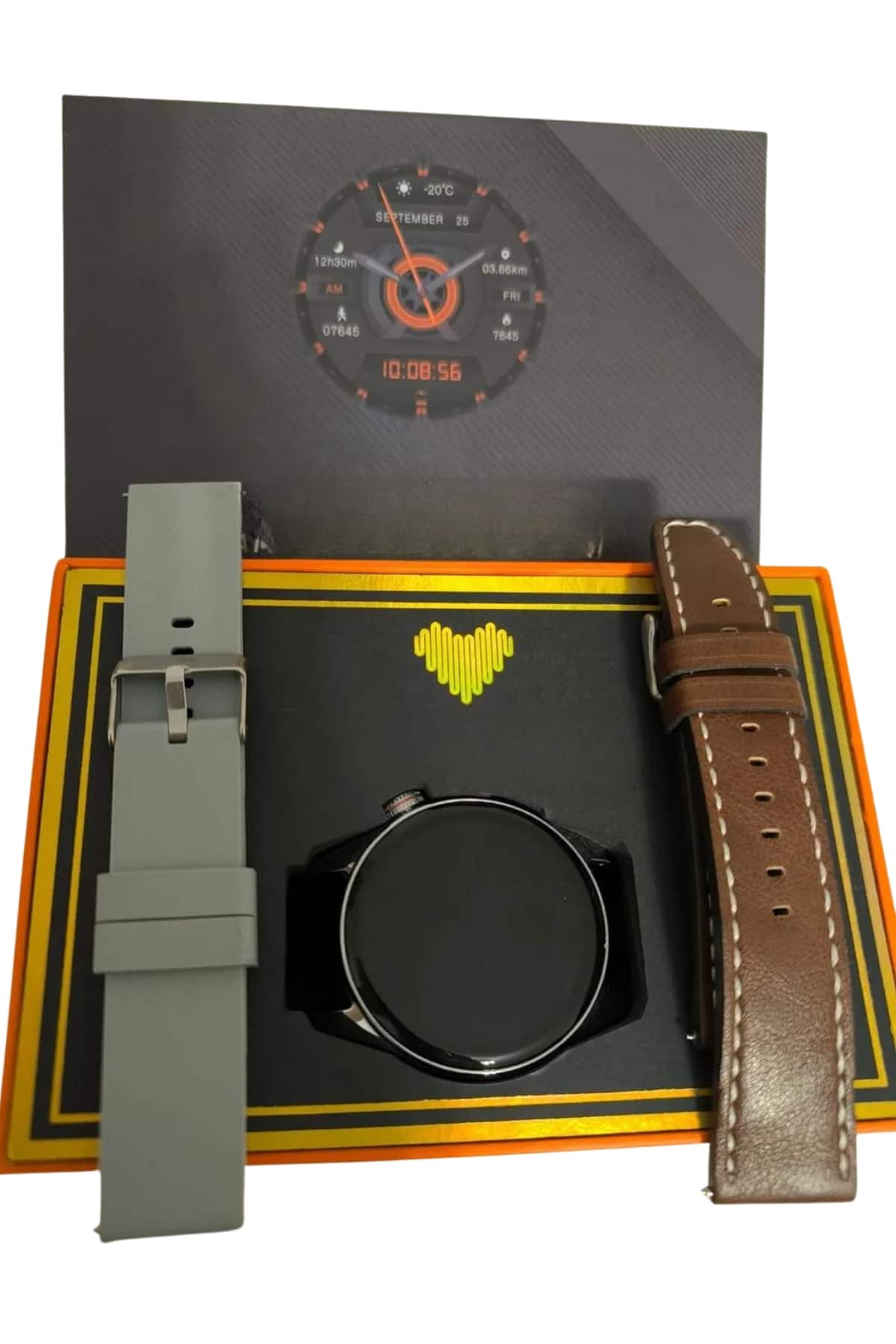 Yuvarlak Kasa 46mm Akıllı Saat Android Ve IOS Uyumlu Uyku ve Sağlık Takibi - Lisinya