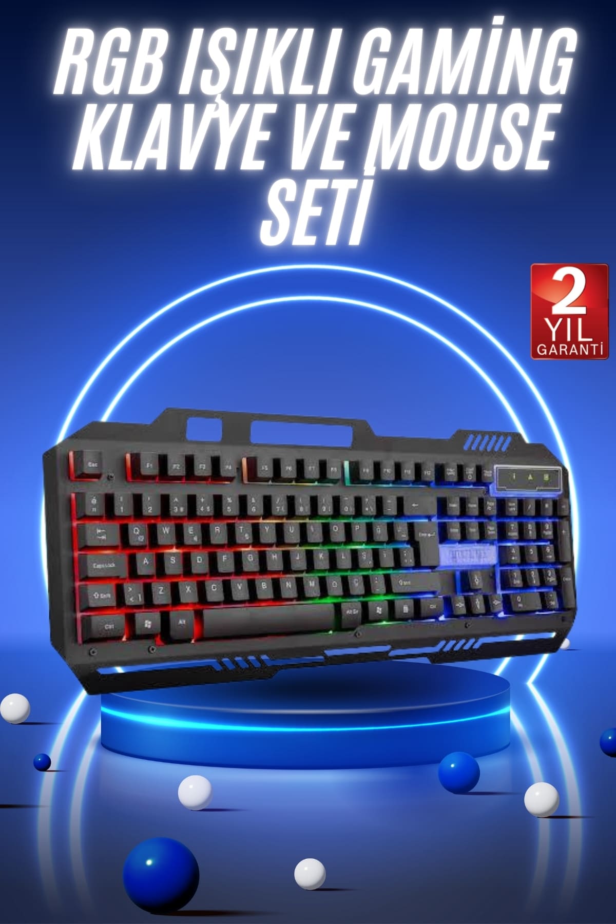 Gaming Oyuncu Klavyesi Led Aydınlatmalı Mekanik Hisli - Lisinya