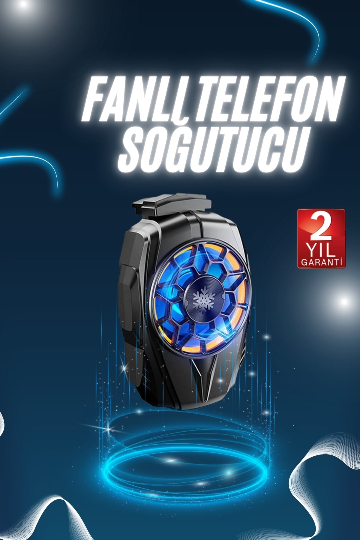 Telefonu Soğutma Fanı Radyatör Mobil Cihazlara Uyumlu Soğutucu - Lisinya