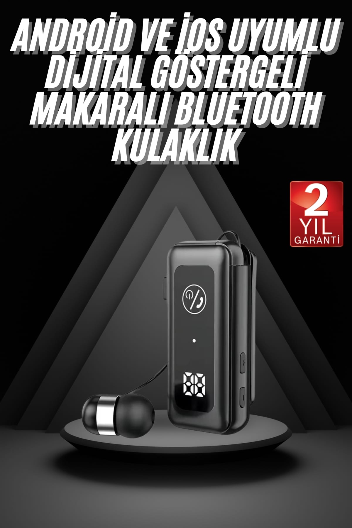 Makaralı Bluetooth Kulaklık Telefon Uyumlu Makaralı TF Kart Girişli Güç Göstergeli - Lisinya