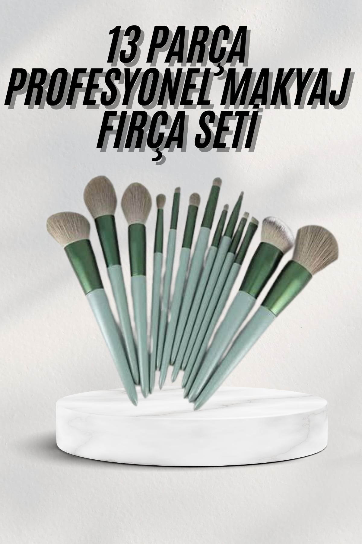 Dayanıklı Makyaj Fırçası Seti 13 Parça Yumuşak Kıllı Fırçalar Allık Fondöten Far Fırçası - Lisinya