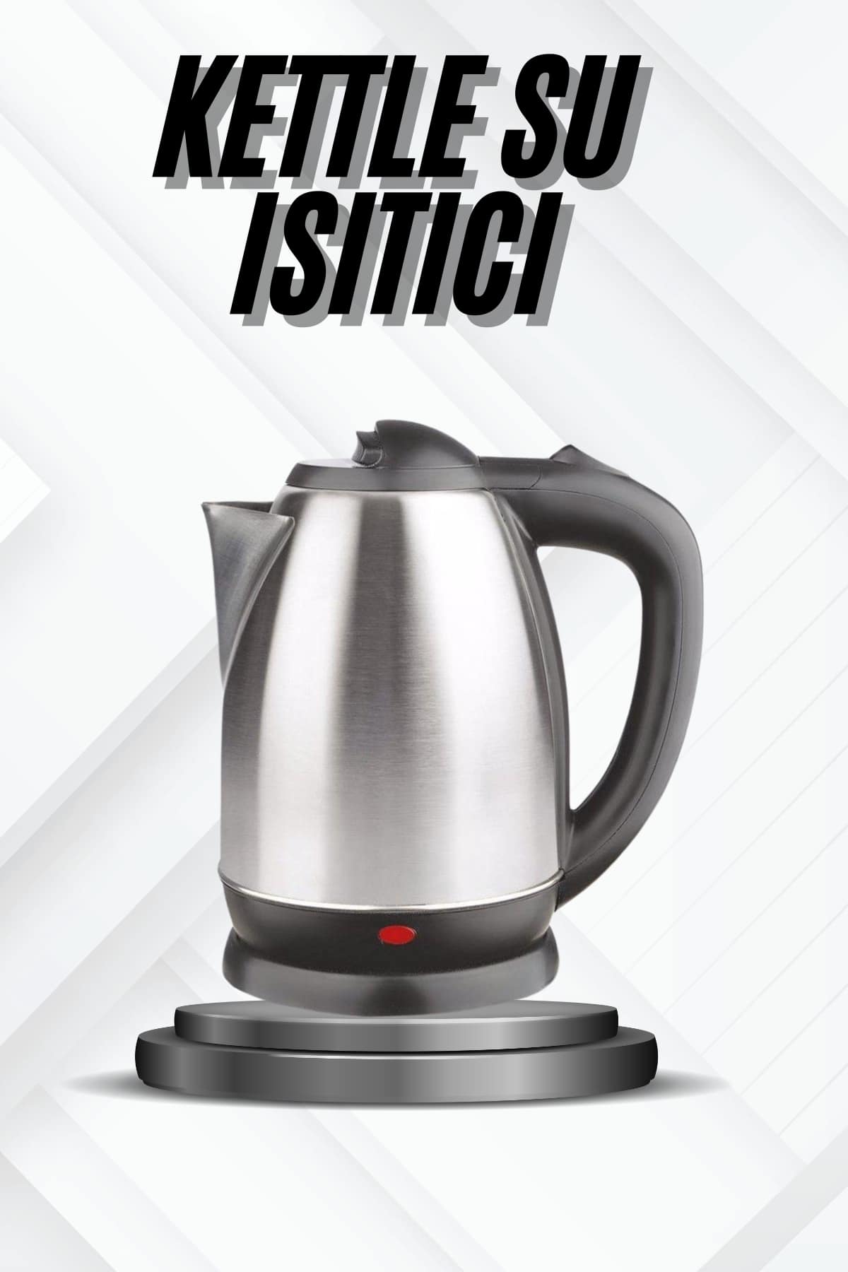 Kettle Su Isıtıcı C F Priz Uyumlu 220 - 240 V Paslanmaz Çelik Kablolu - Lisinya