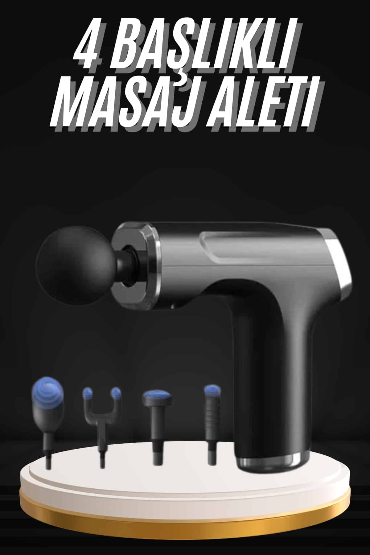 Şarjlı Masaj Tabancası 4 Başlıklı Mini Masaj Tabancası ve Masaj Aleti - Lisinya Şarjlı Masaj Tabancası 4 Başlıklı Mini Masaj Tabancası ve Masaj Aleti - Lisinya