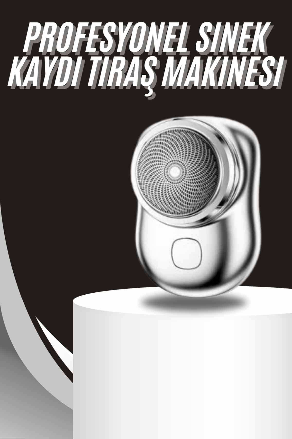 Kablosuz Tıraş Makinesi Günlük Hızlı Taşınabilir Şarjlı Yuvarlak Paslanmaz Çelik - Lisinya