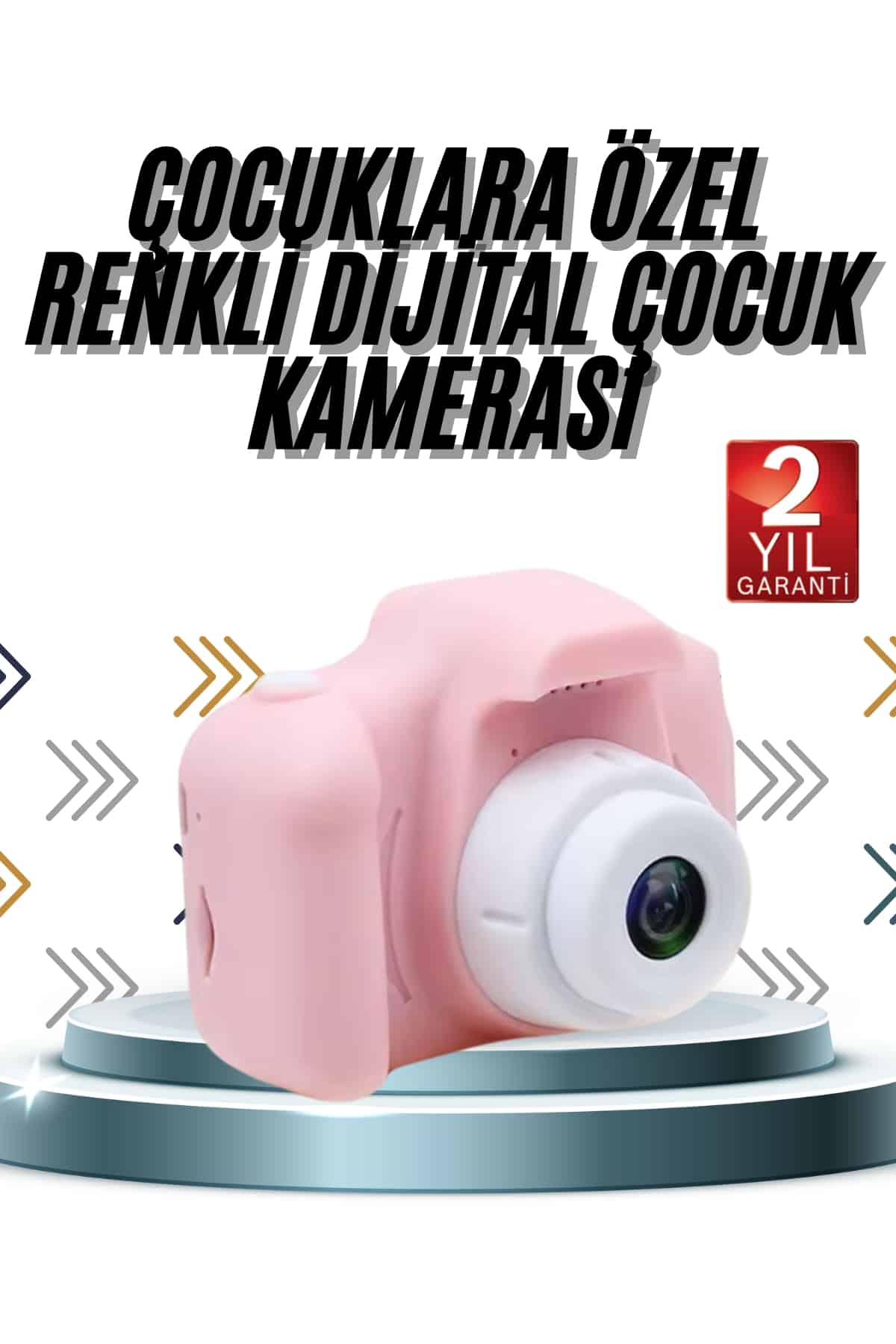 Çocuklara Özel Fotoğraf Ve Video Çeken Mini Çok Renkli Fotoğraf Makinesi - Lisinya