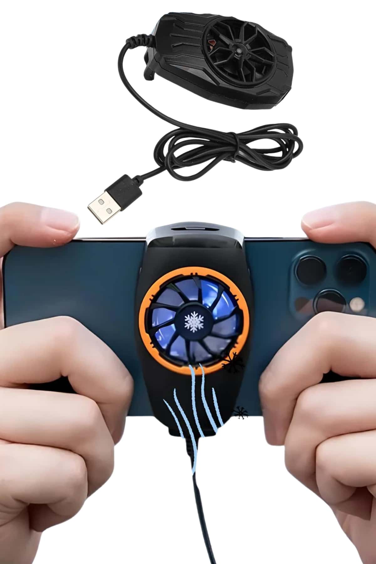 Telefonu Soğutma Fanı Radyatör Mobil Cihazlara Uyumlu Soğutucu - Lisinya