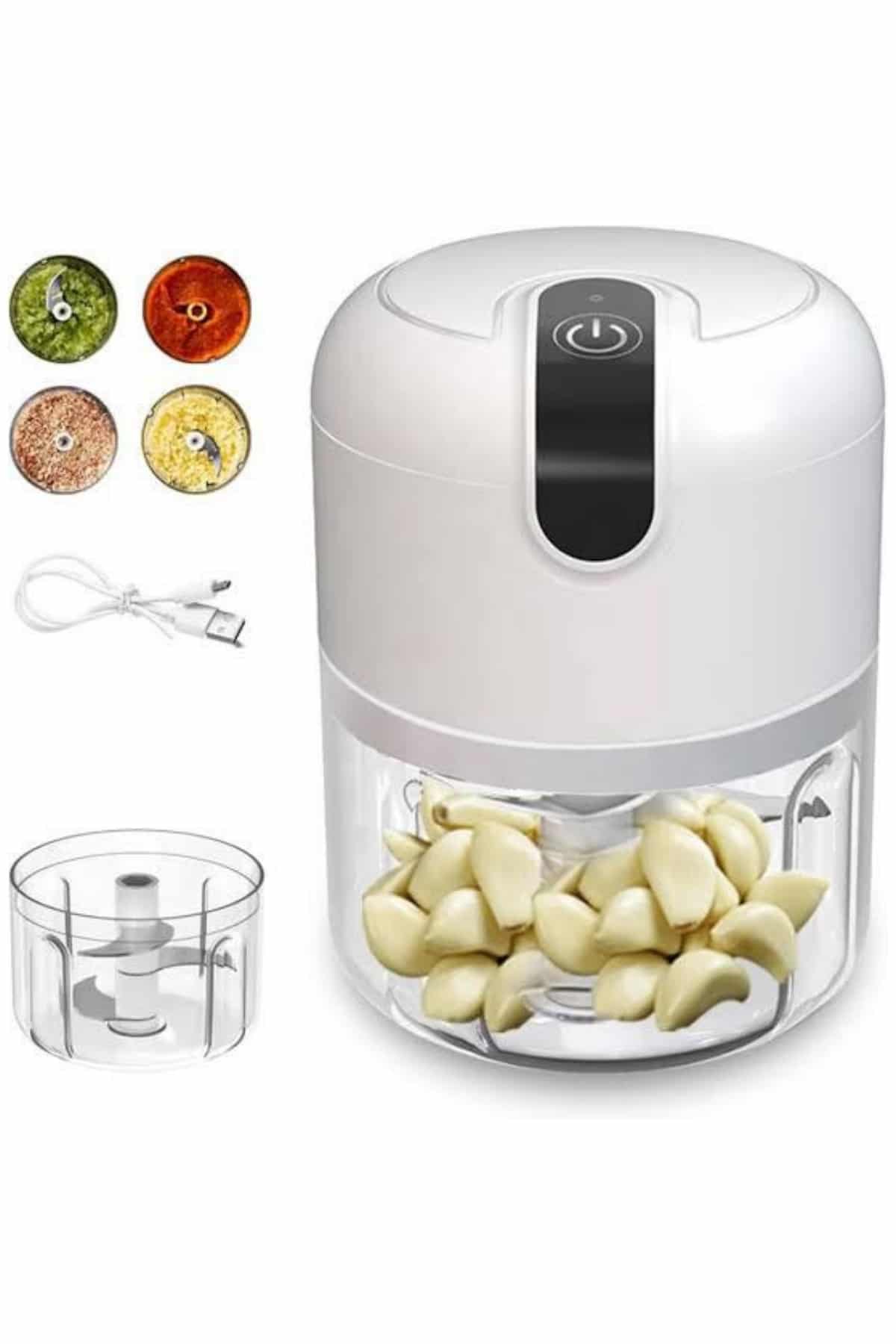 Rondo Doğrayıcı 250 ML Taşınabilir USB Şarjlı Pratik El Rondo Blender - Lisinya