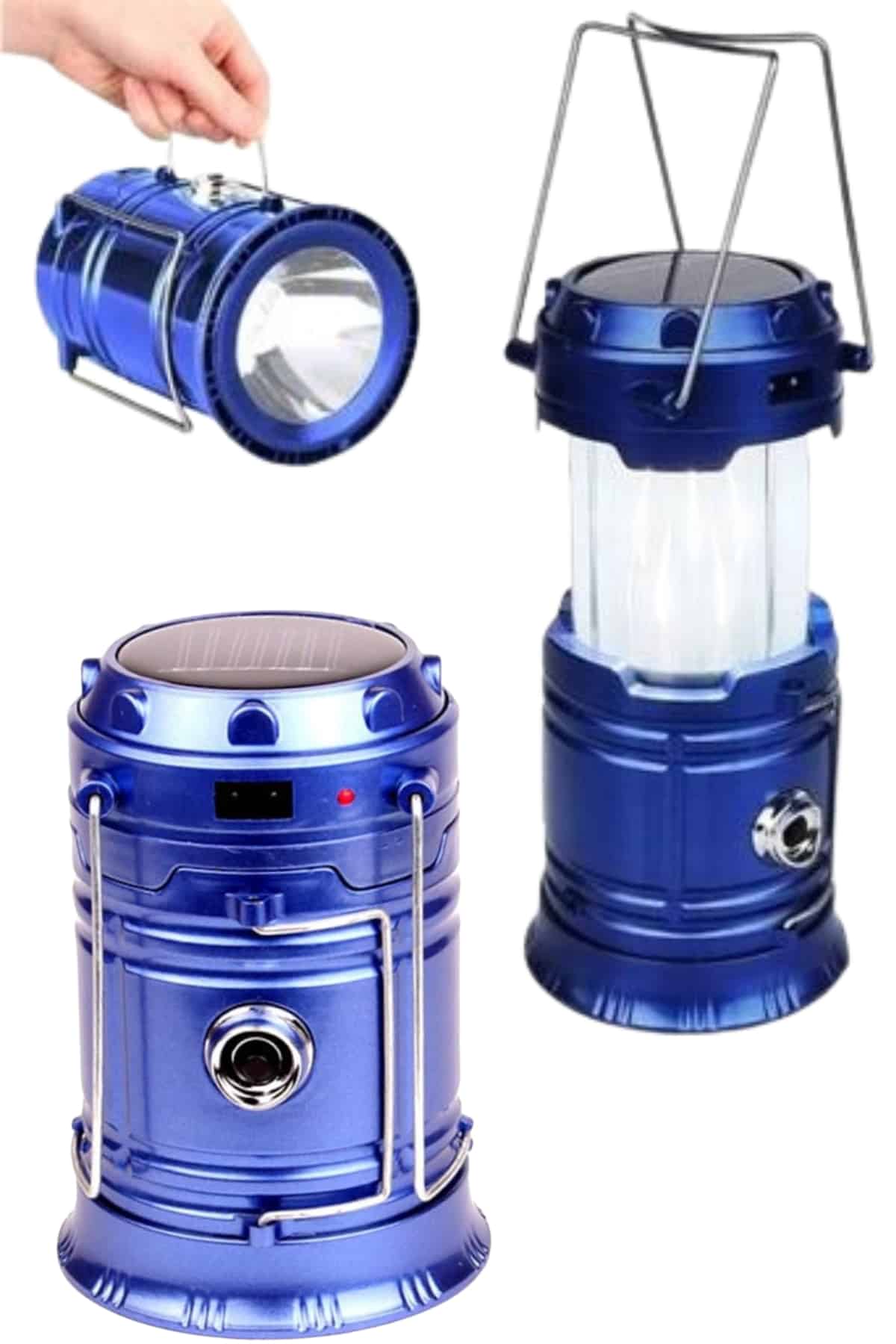 Kamp Feneri Şarj Edilebilir Güneş Enerjili Işıldak USB Şarjlı - Lisinya Kamp Feneri Şarj Edilebilir Güneş Enerjili Işıldak USB Şarjlı - Lisinya