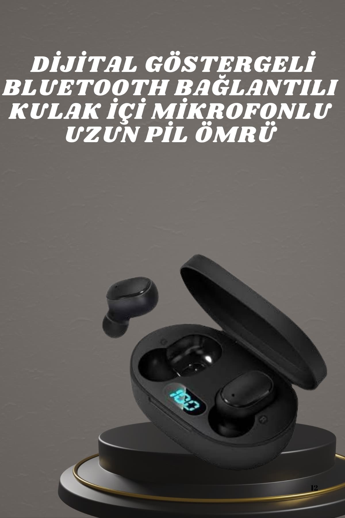 Bluetooth Kulaklık TWS Yüksek Ses Kaliteli Kesintisiz Dijital Göstergeli Kulaklık - Lisinya