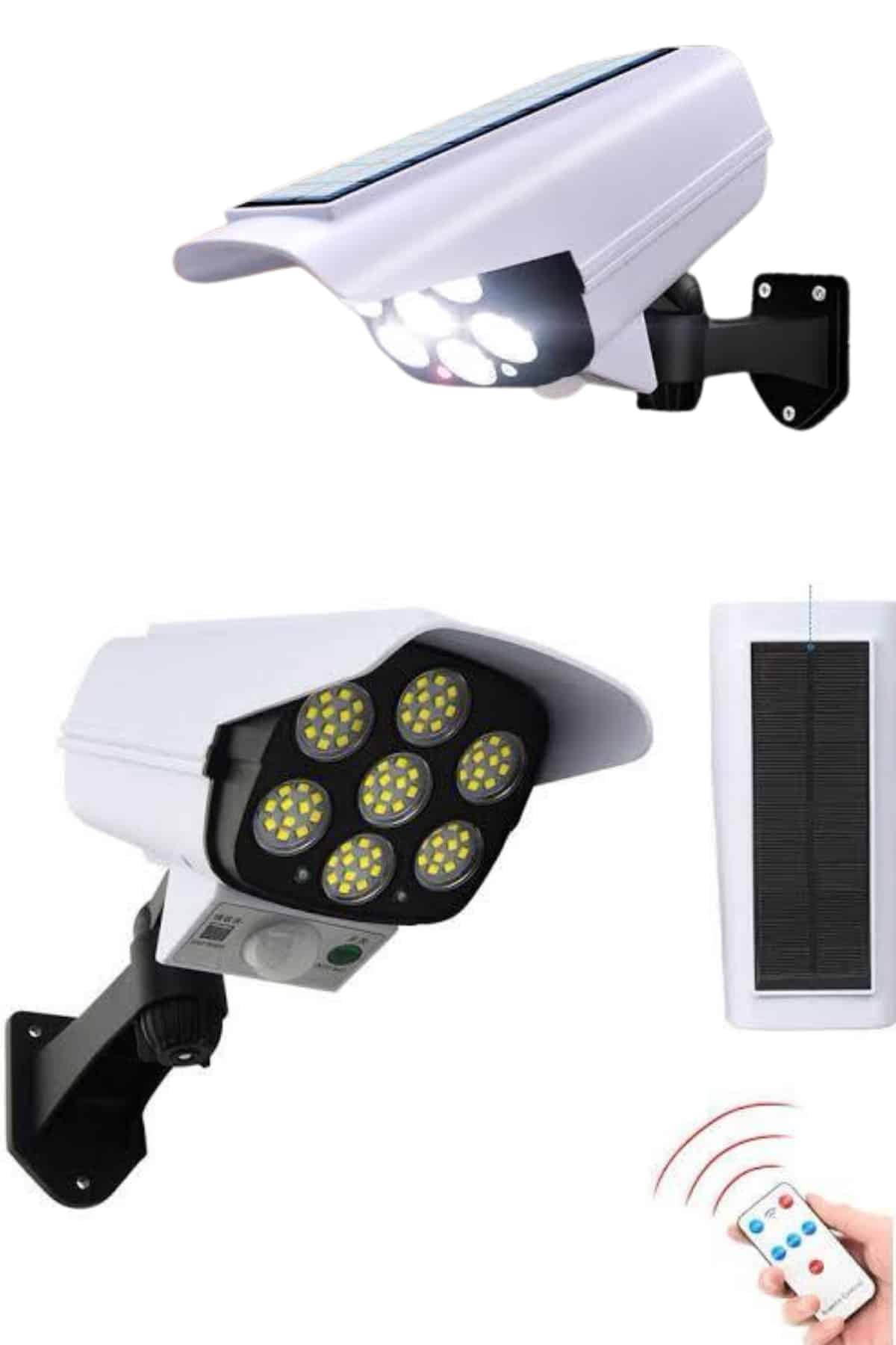 Solar Bahçe Lambası Uzaktan Kumandalı Kamera Görünümlü Hareket Sensörlü - Lisinya
