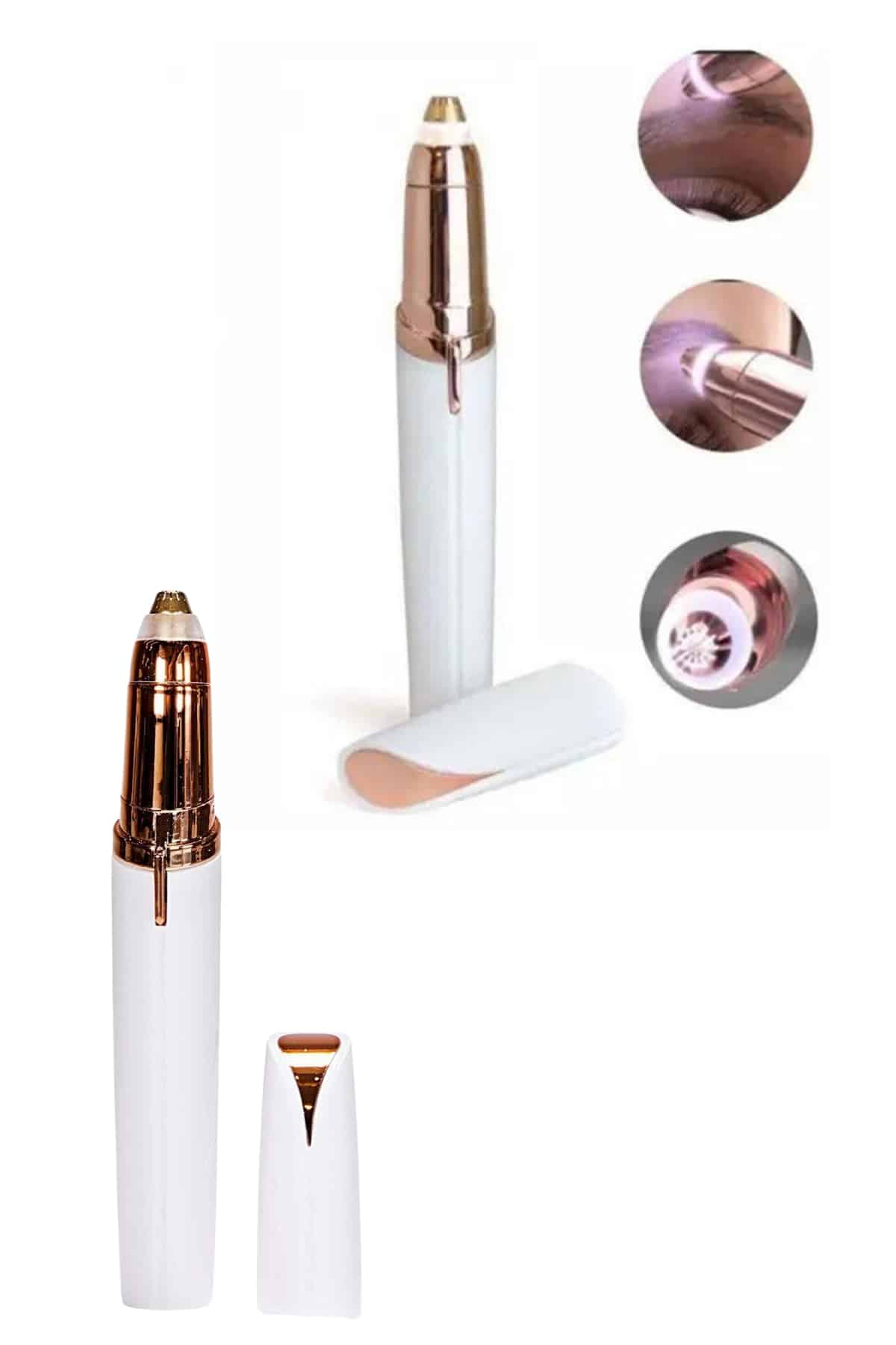 Tüy Kıl Alma Kaş Bıyık Unisex Yüz Bakım Epilasyon Aleti Pilli - Lisinya