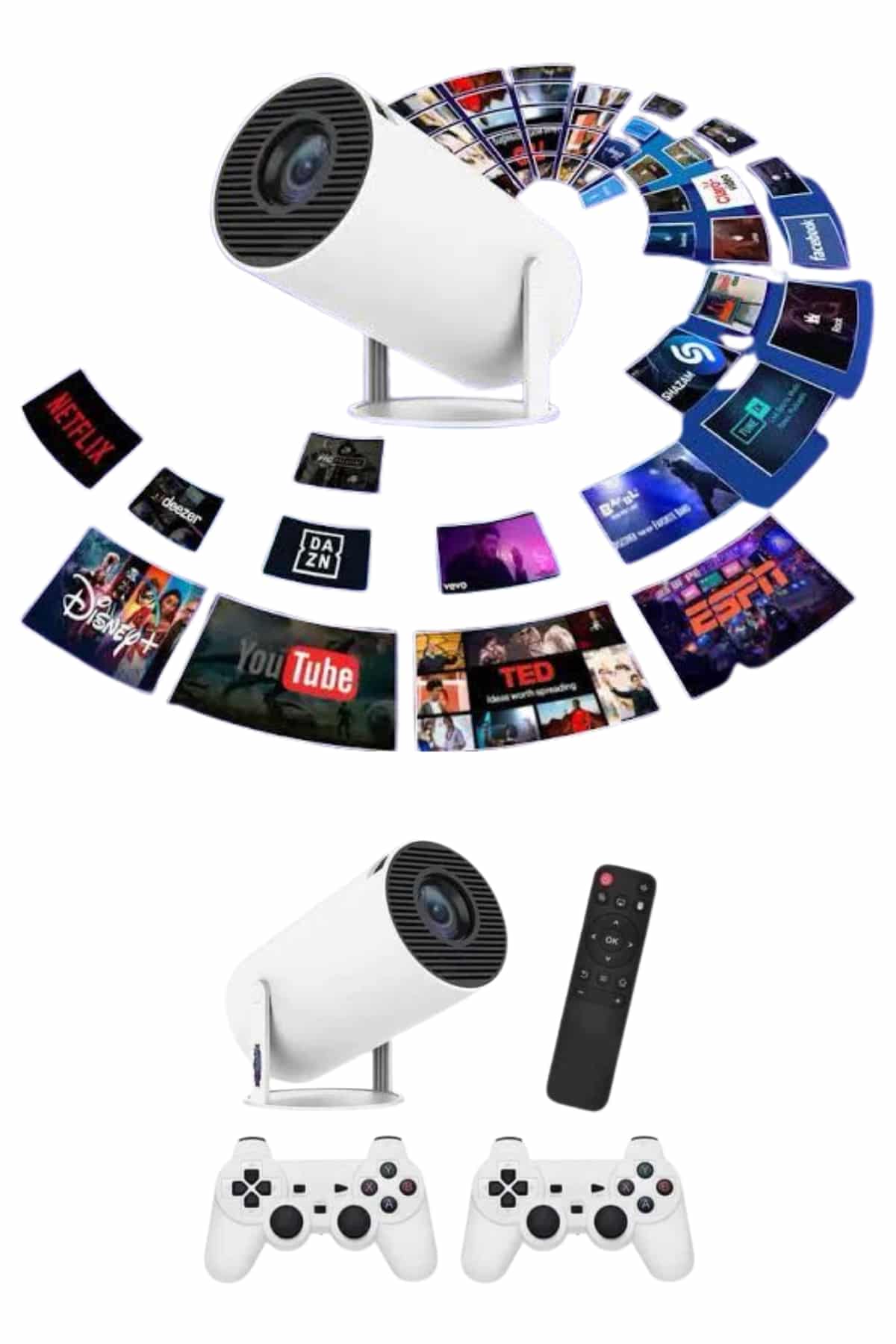 Full HD 8 GB Ayaklı Çift Kollu 4K Video Oyun Konsolu Taşınabilir - Lisinya